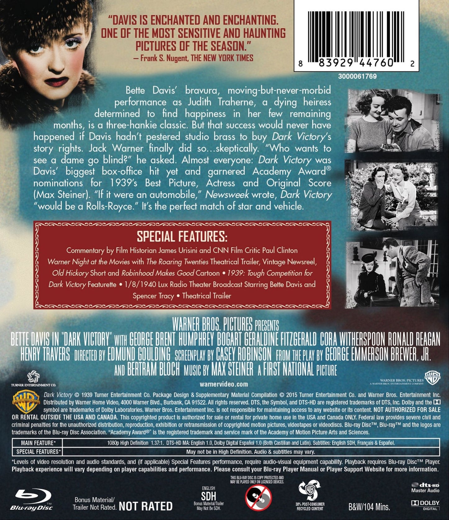 Dark Victory [Blu-ray]