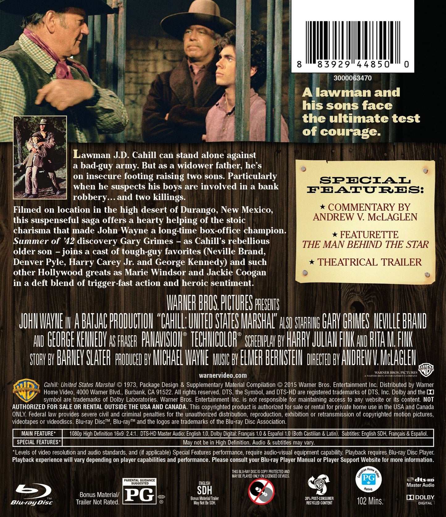 Cahill: United States Marshal [Blu-ray]
