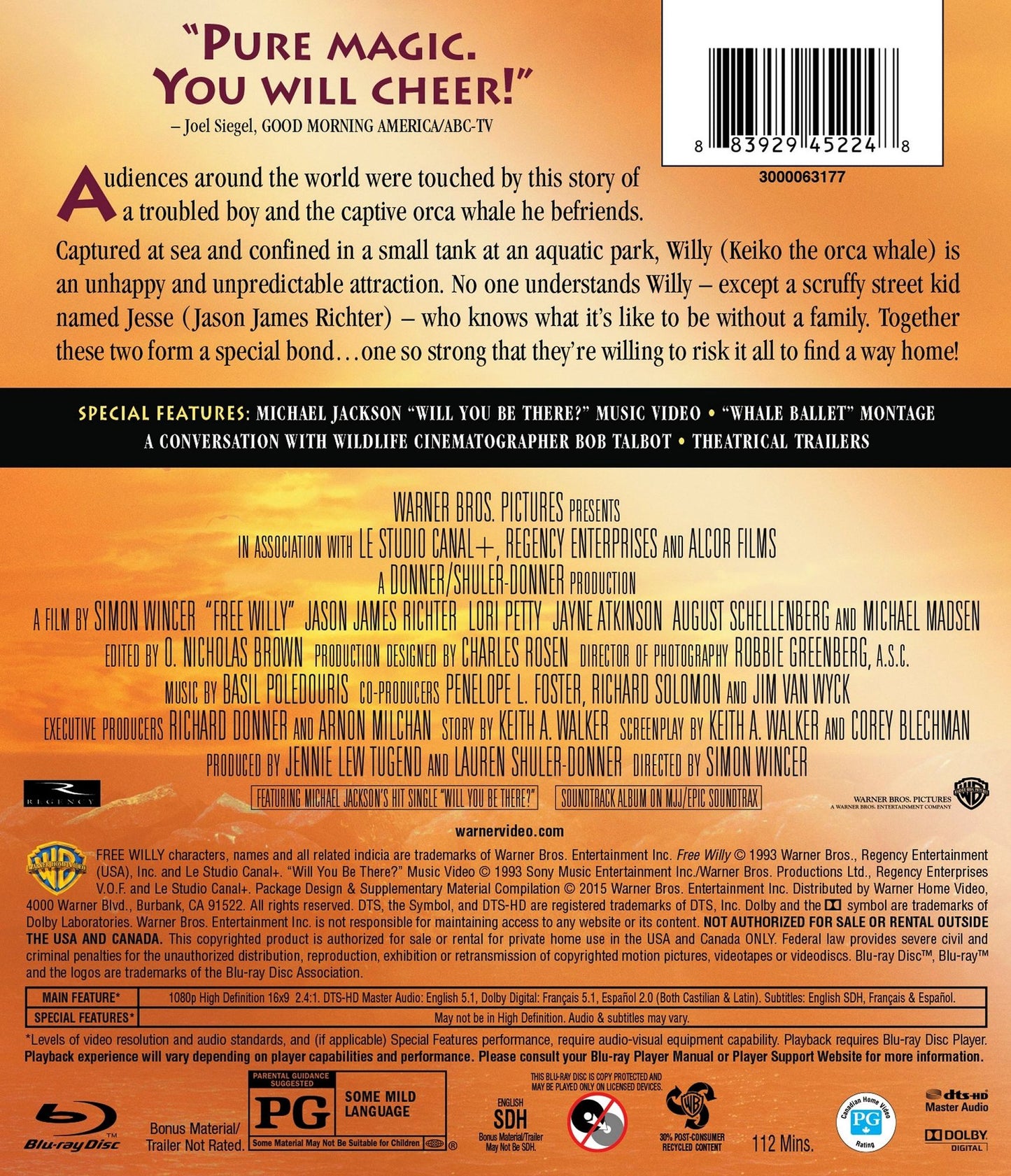 Free Willy [Blu-ray]