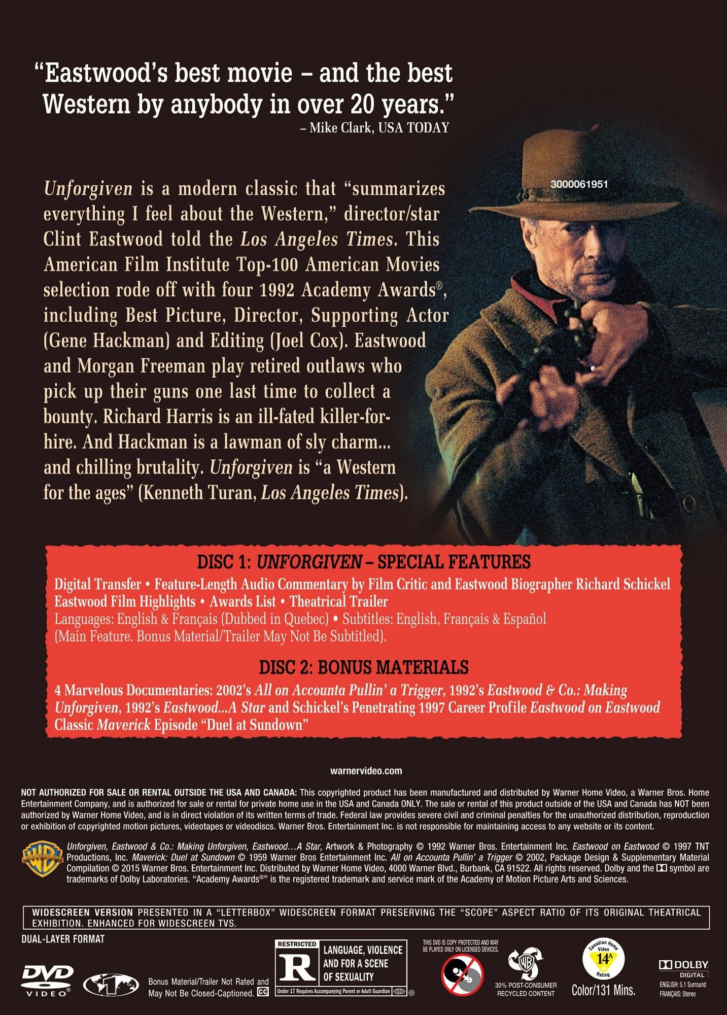Unforgiven [Special Edition] [2 Discs]