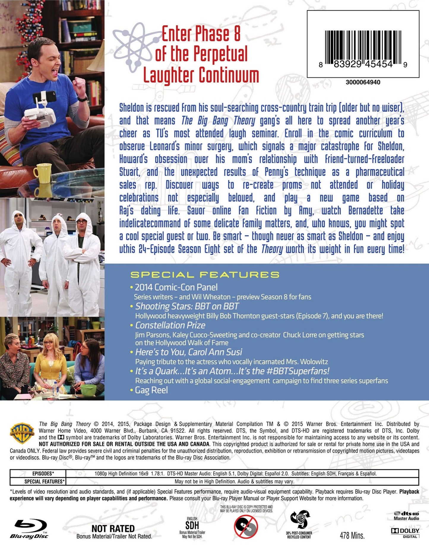 The Big Bang Theory: The Complete Eighth Season [Blu-ray]