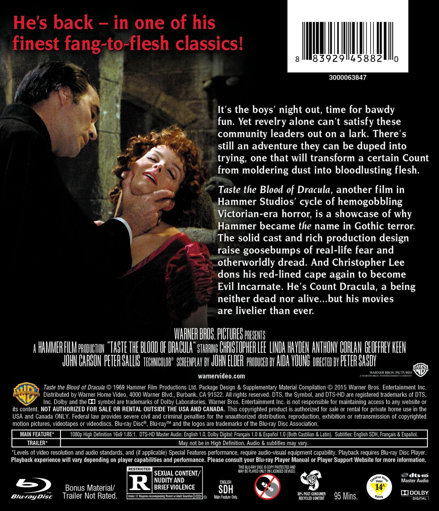 Taste the Blood of Dracula [Blu-ray]