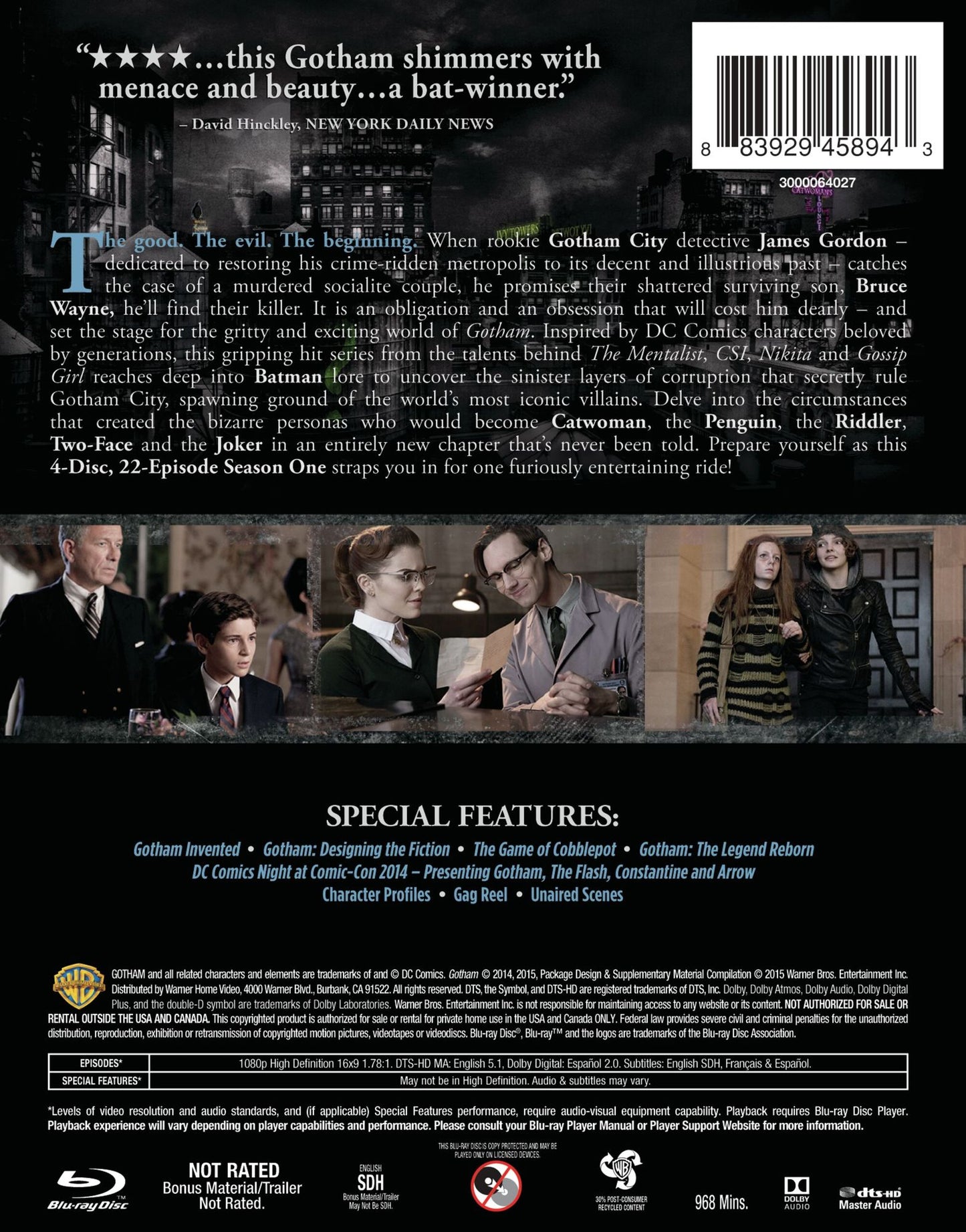 Gotham: The Complete First Series [Blu-ray]