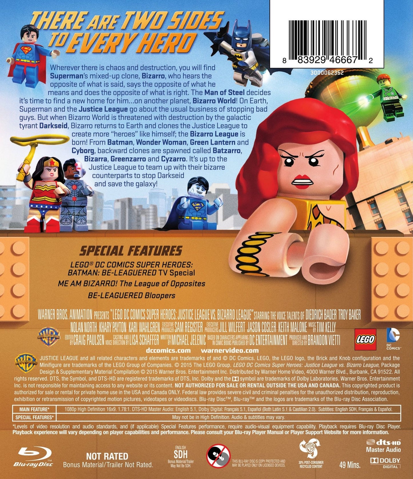 LEGO DC Comics Super Heroes: Justice League vs. Bizarro League [Blu-ray/DVD]