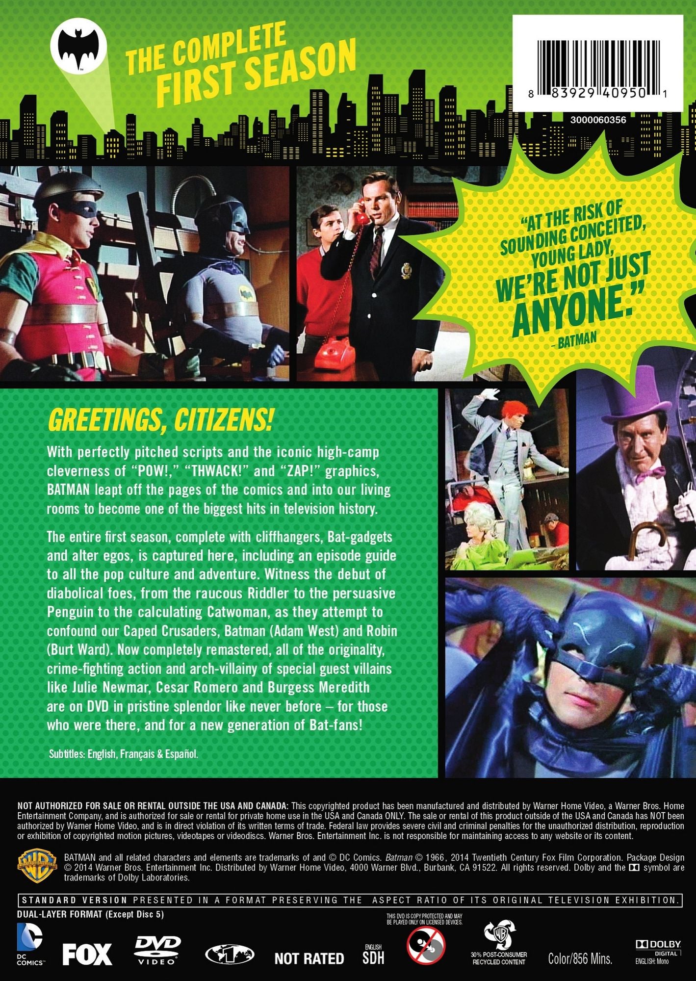 Batman: The Complete First Season [5 Discs]