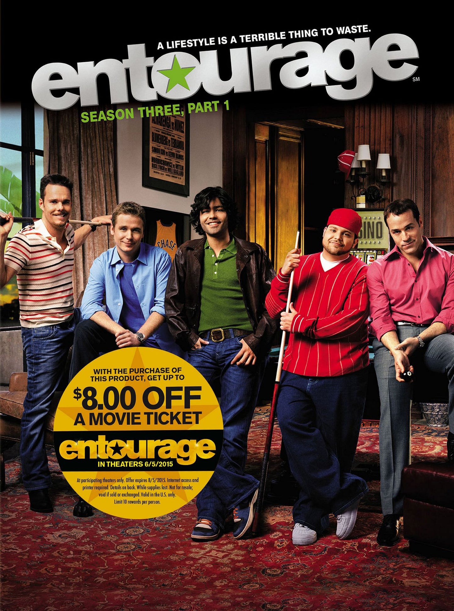 Entourage: Season 3, Part 1 [3 Discs]