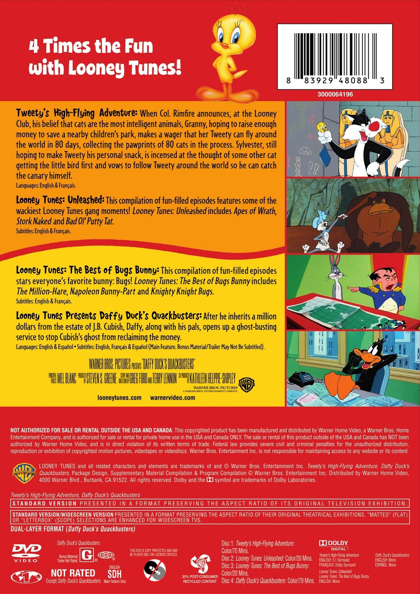 4 Kids Favorites: Looney Tunes (4Pc) / (Box)