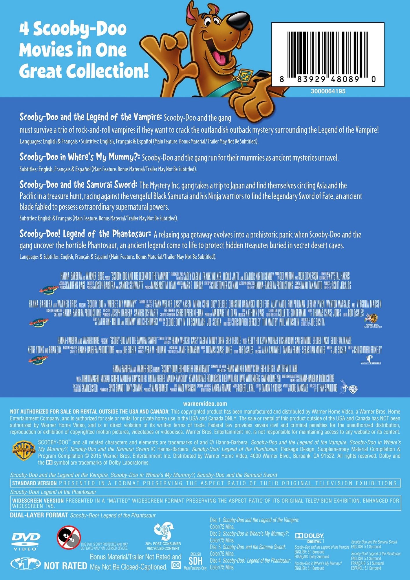 4 Kid Favorites: Scooby-doo!