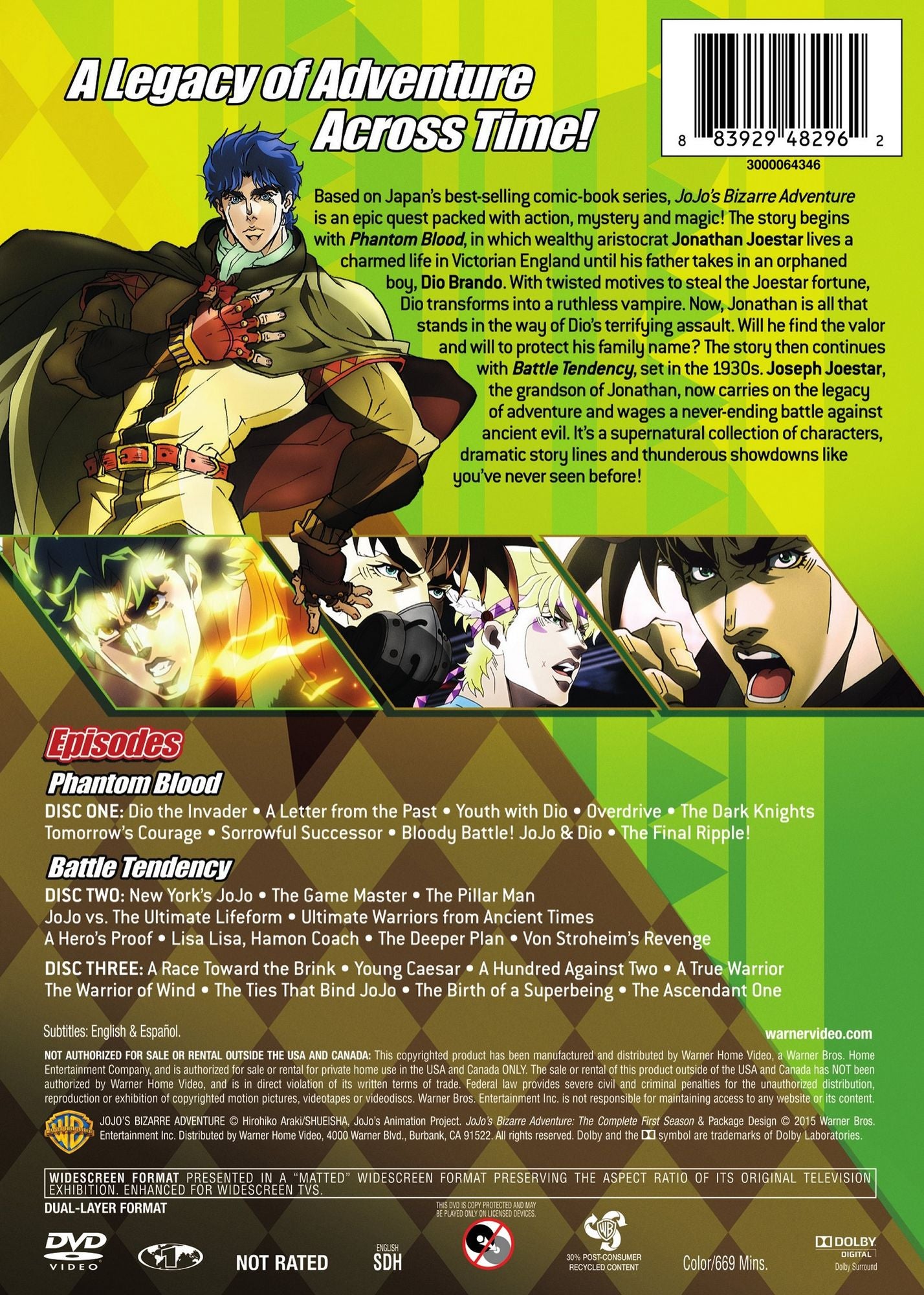 Jojo's Bizarre Adventure: Complete First Season