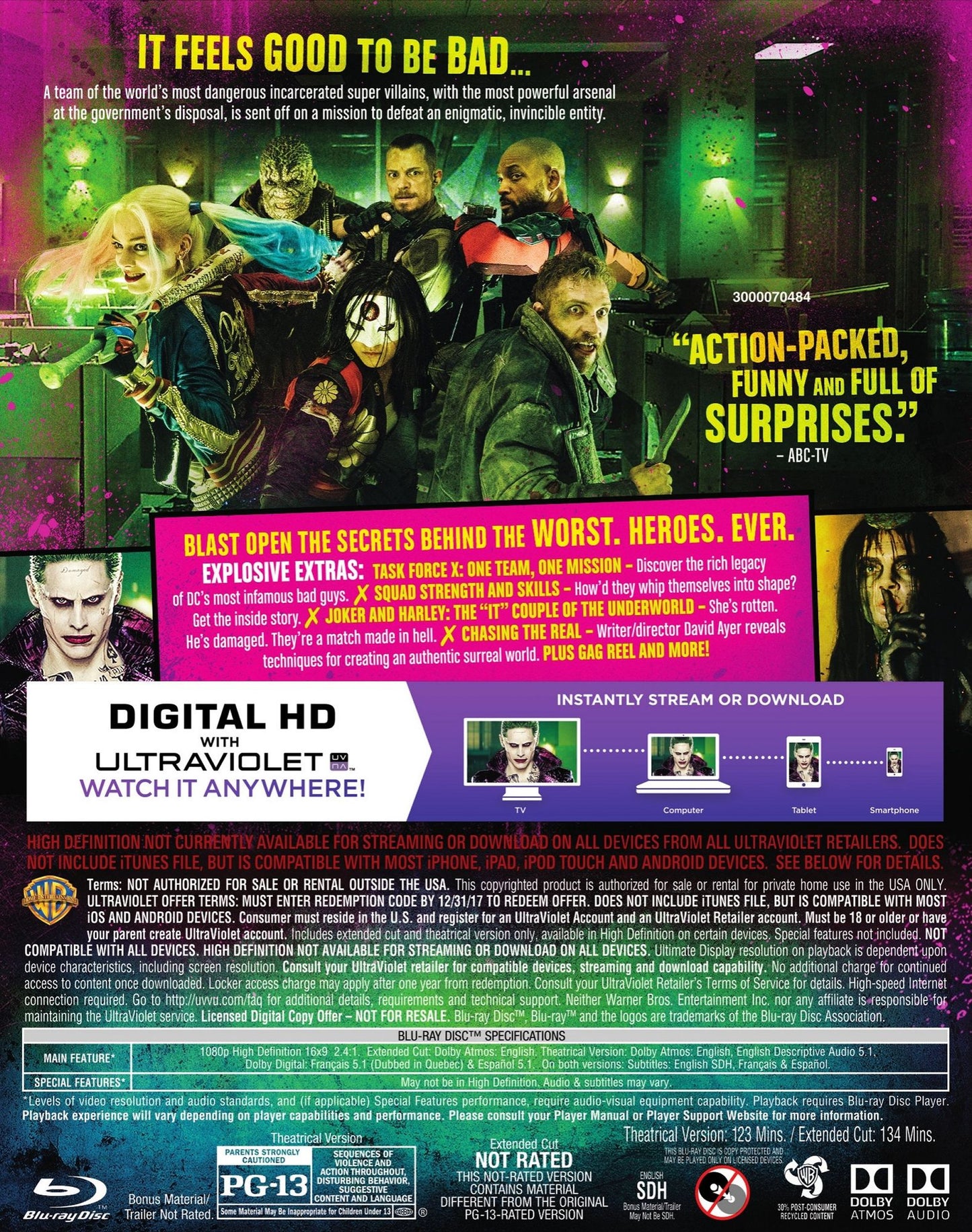 Suicide Squad (2Pc Br W/dvd Ac3