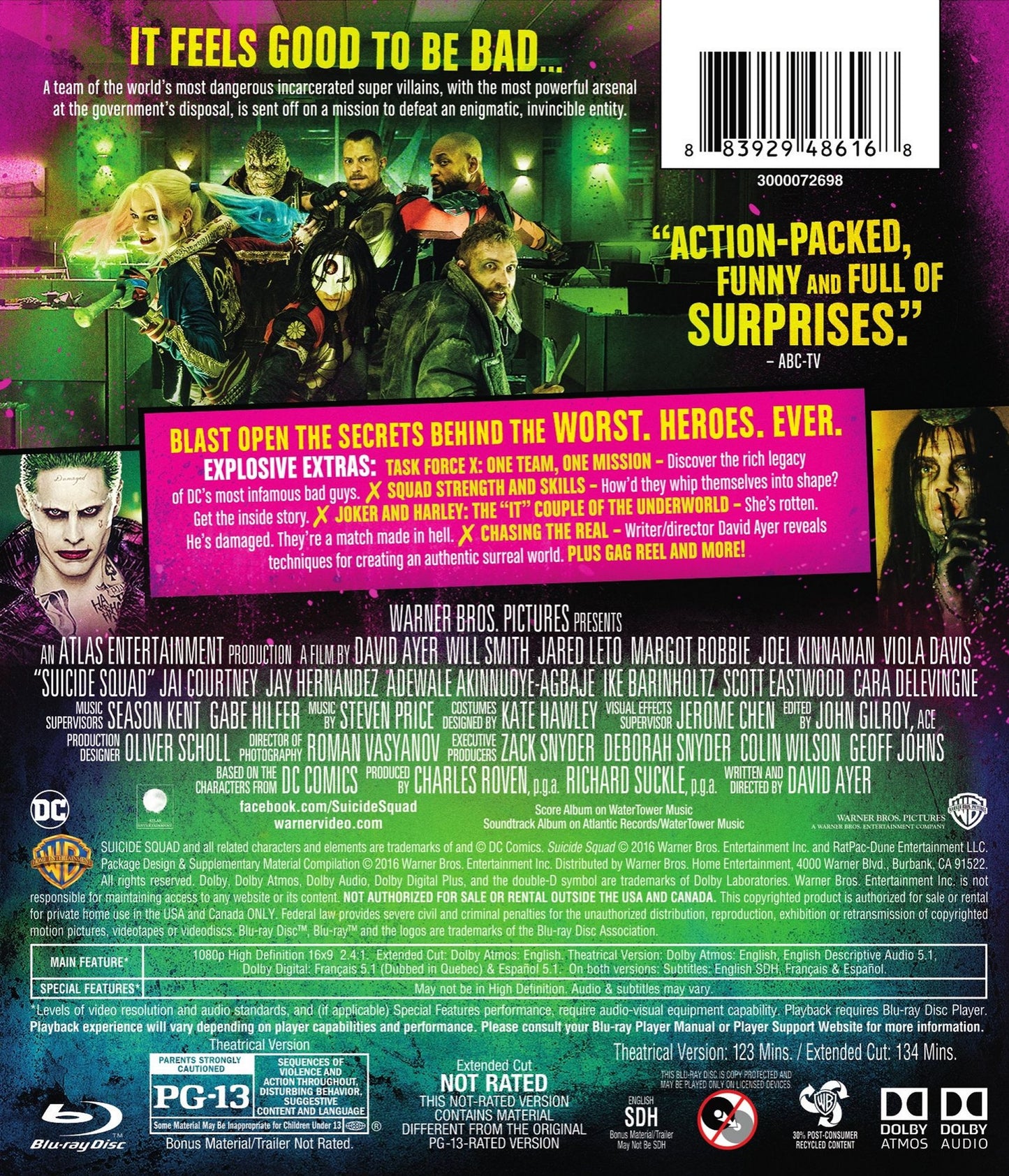 Suicide Squad (2Pc Br W/dvd Ac3