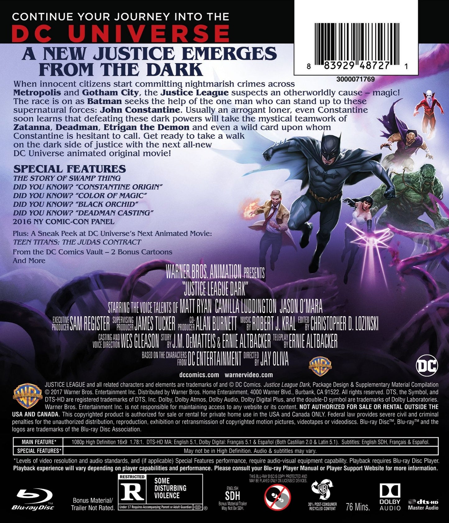 Justice League Dark [Blu-ray]