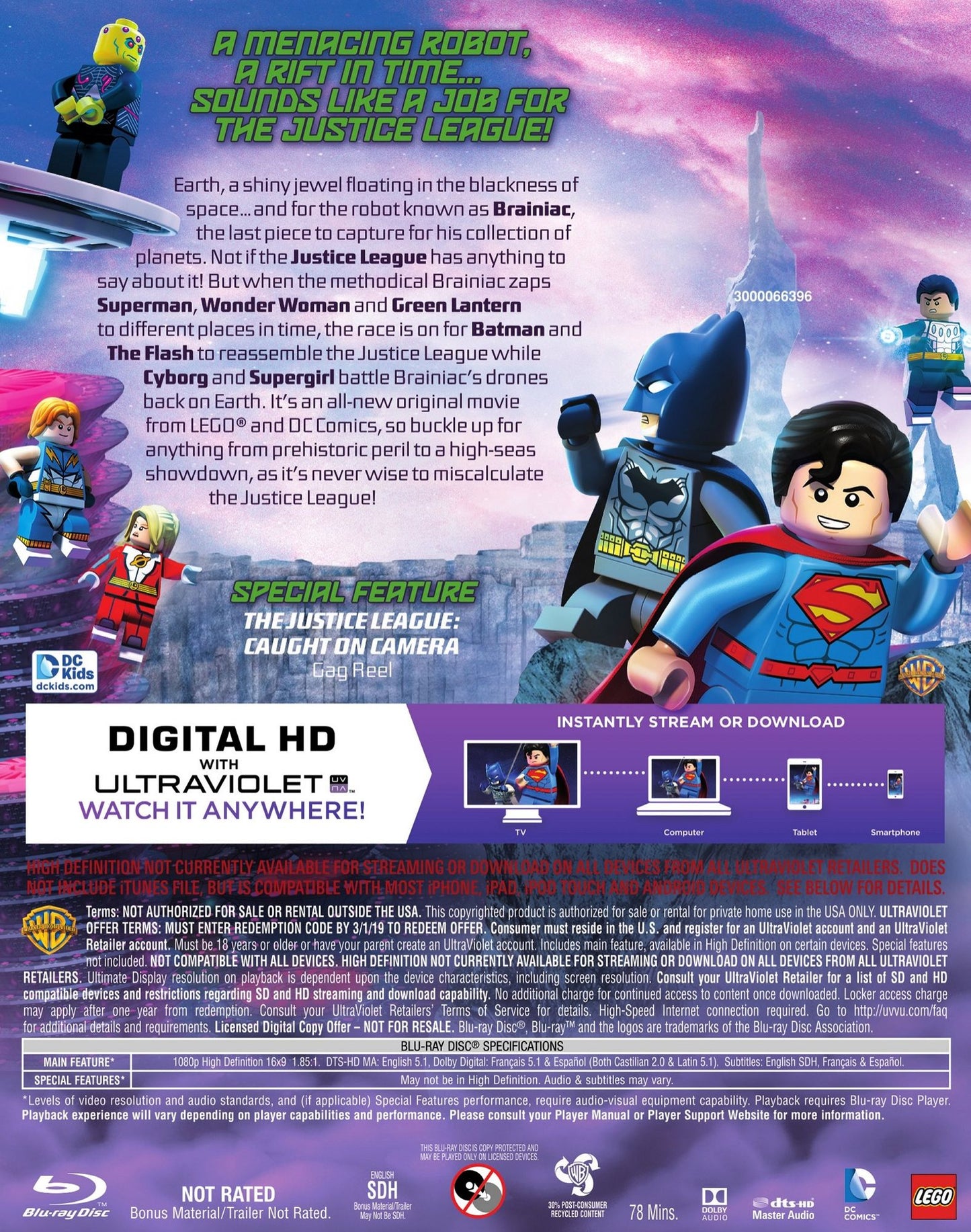 LEGO DC Comics Super Heroes: Justice League - Cosmic Clash [Blu-ray]