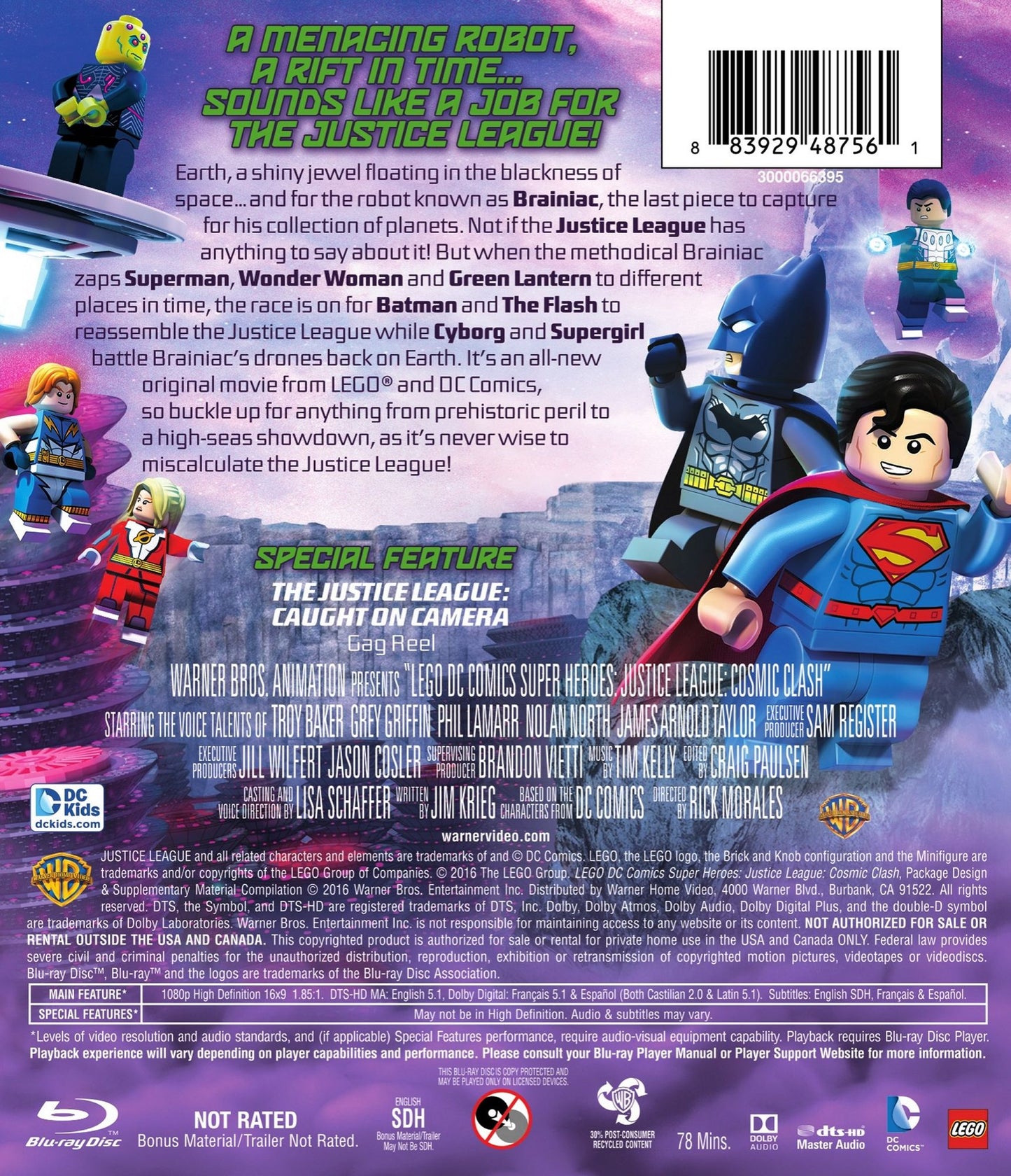 LEGO DC Comics Super Heroes: Justice League - Cosmic Clash [Blu-ray]