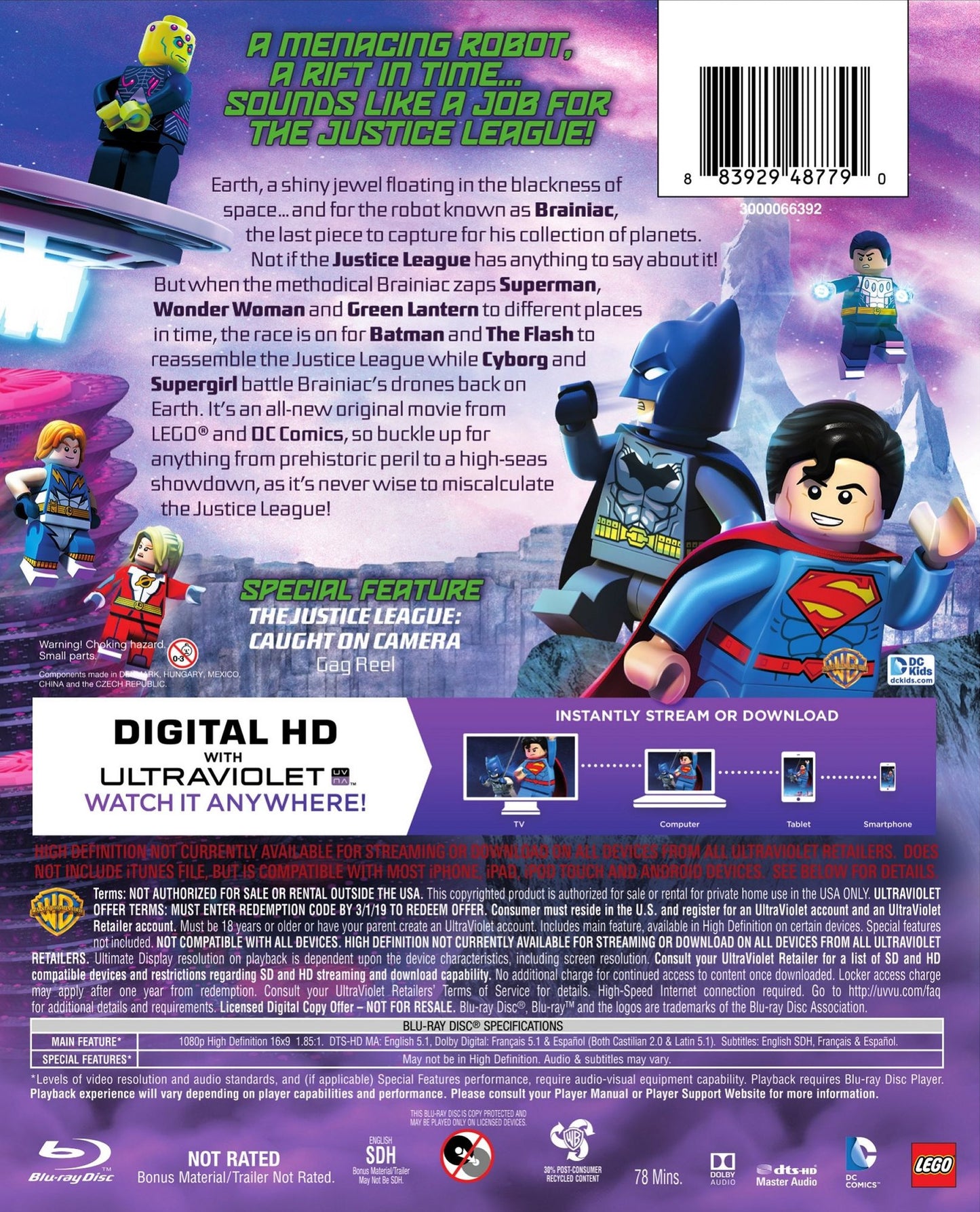 LEGO DC Comics Super Heroes: Justice League - Cosmic Clash [With Figurine] [DVD/Blu-ray] [2 Discs]