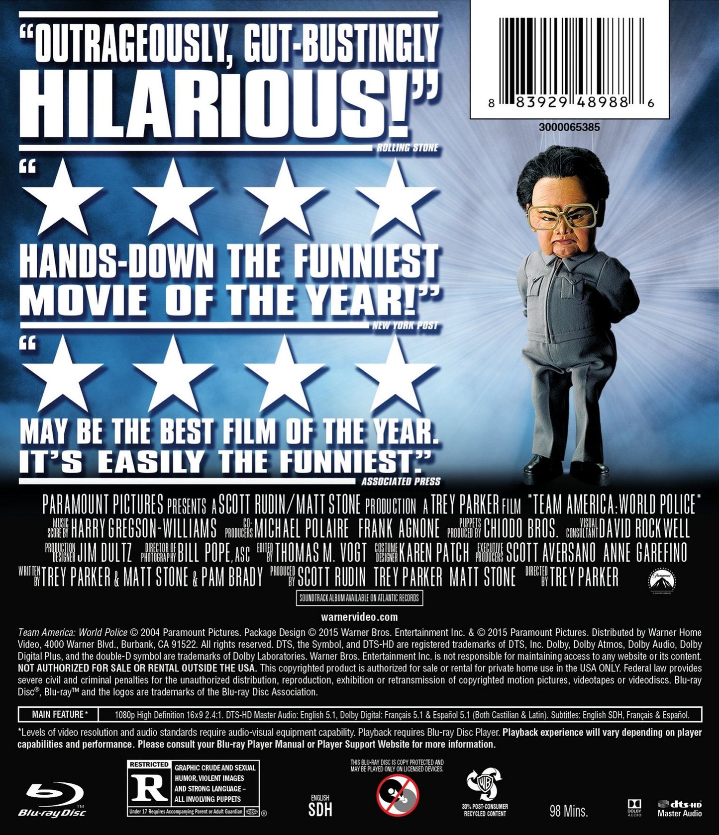 Team America: World Police [Blu-ray]