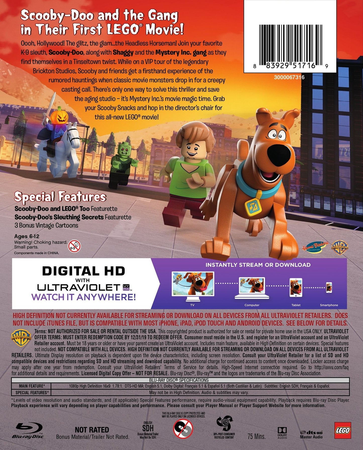 LEGO Scooby-Doo!: Haunted Hollywood [Includes Figurine] [Blu-ray/DVD] [2 Discs]