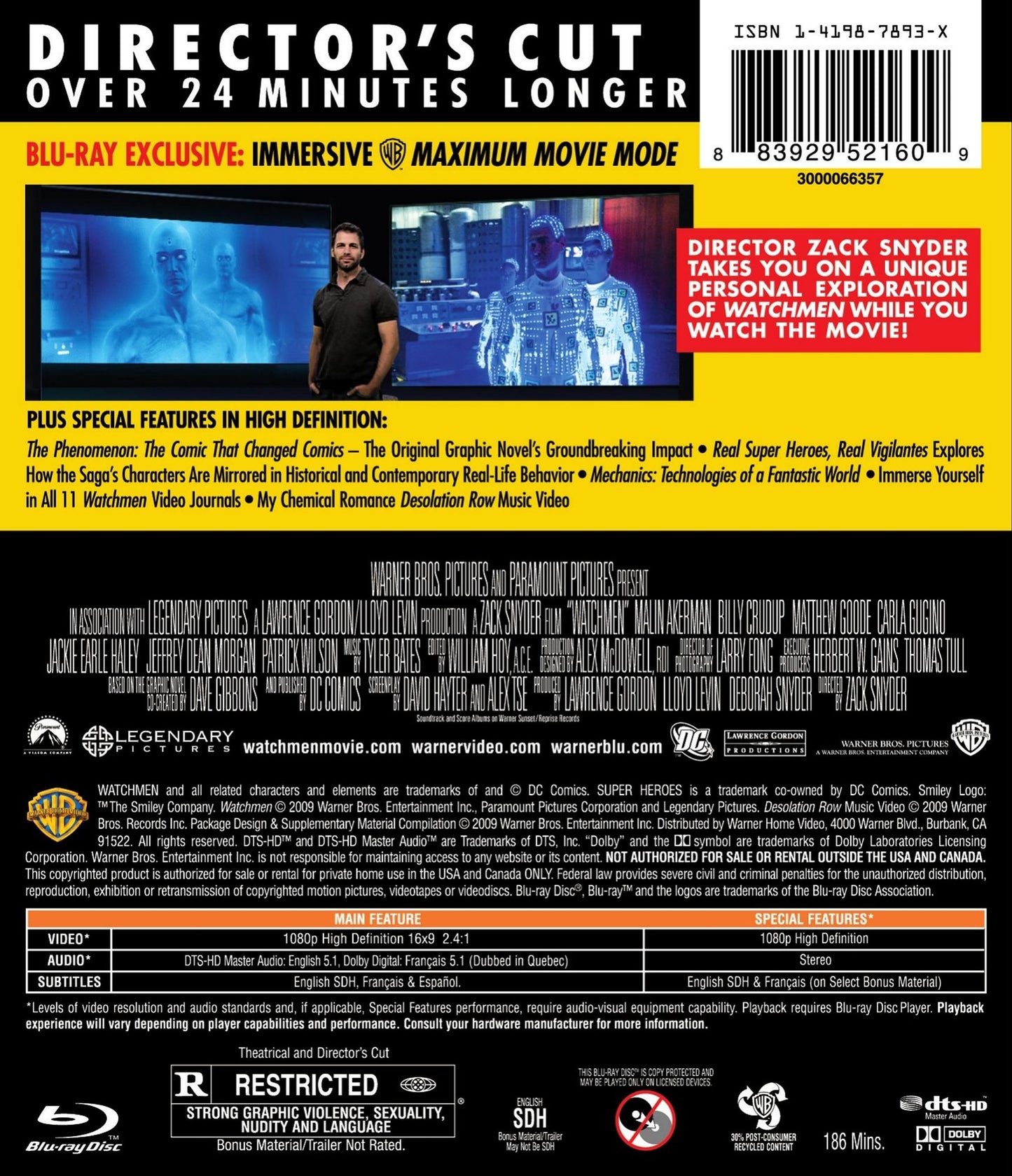 Watchmen [Blu-ray] [2 Discs]