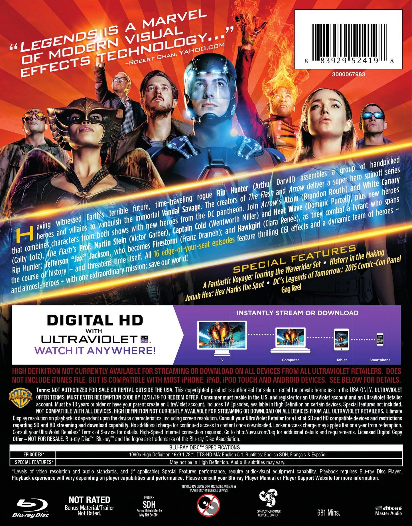 DC's Legends of Tomorrow: The Complete First Season [Blu-ray]