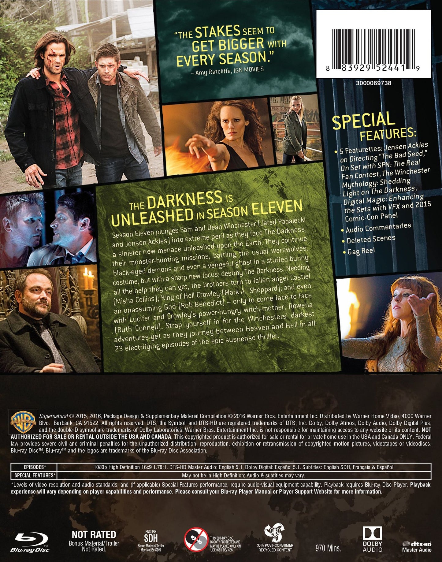 Supernatural: The Complete Eleventh Season [Blu-ray] [4 Discs]