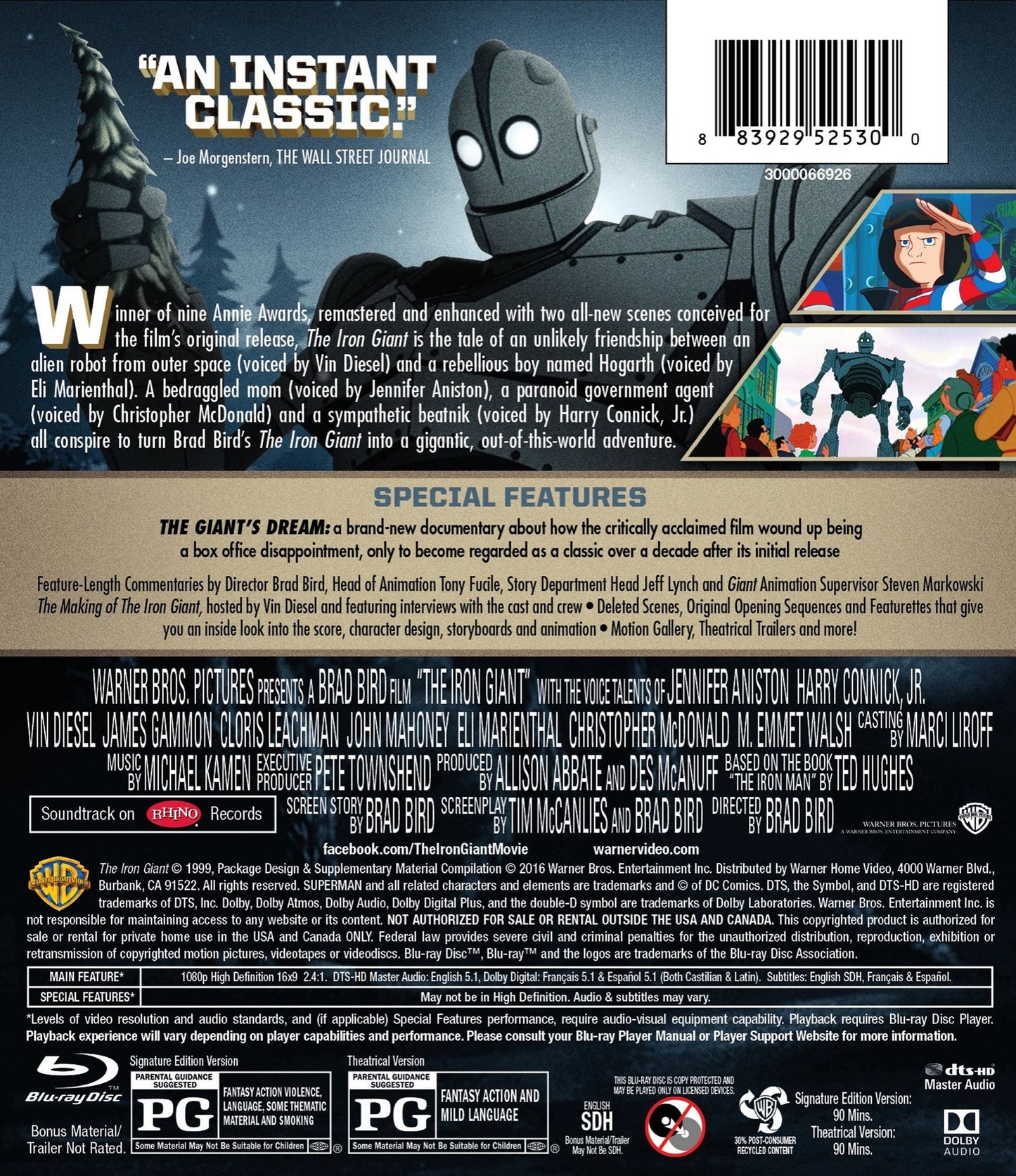 The Iron Giant: Signature Edition [Ultimate Collector's Edition] [Blu-ray]