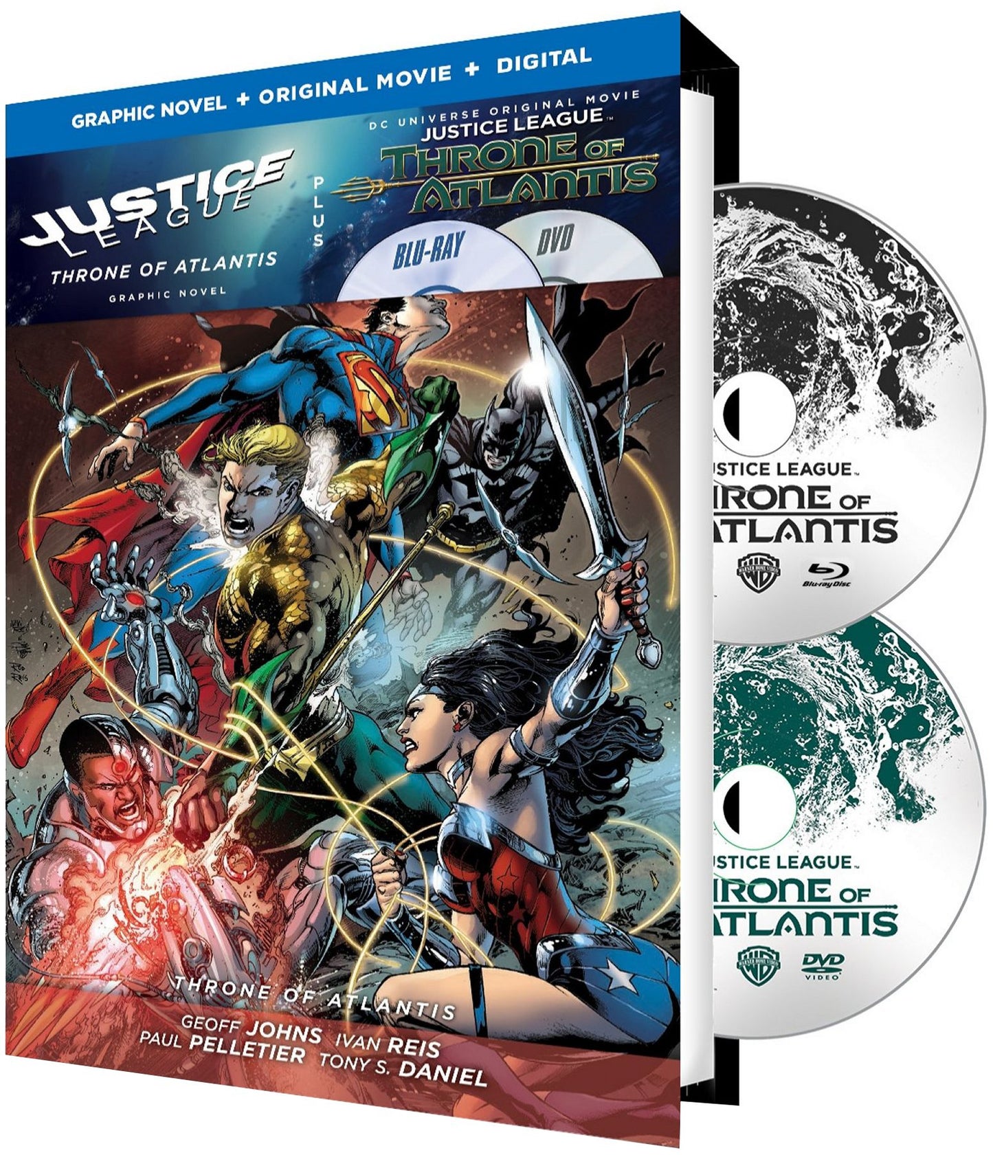 Justice League: Throne of Atlantis [Includes Graphic Novel] [Includes Digital Copy] [Blu-ray/DVD]