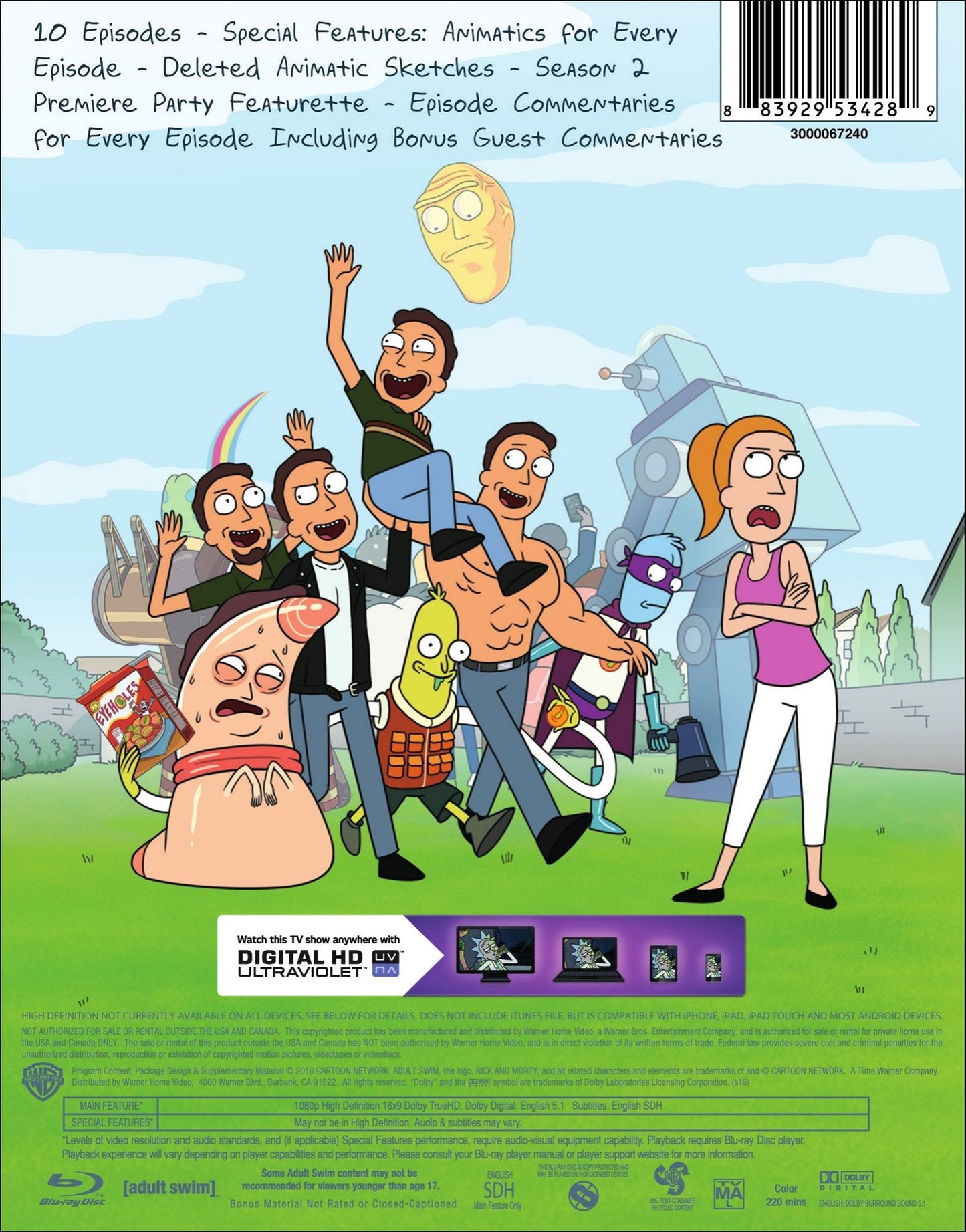 Rick and Morty: Season 2 [Blu-ray]