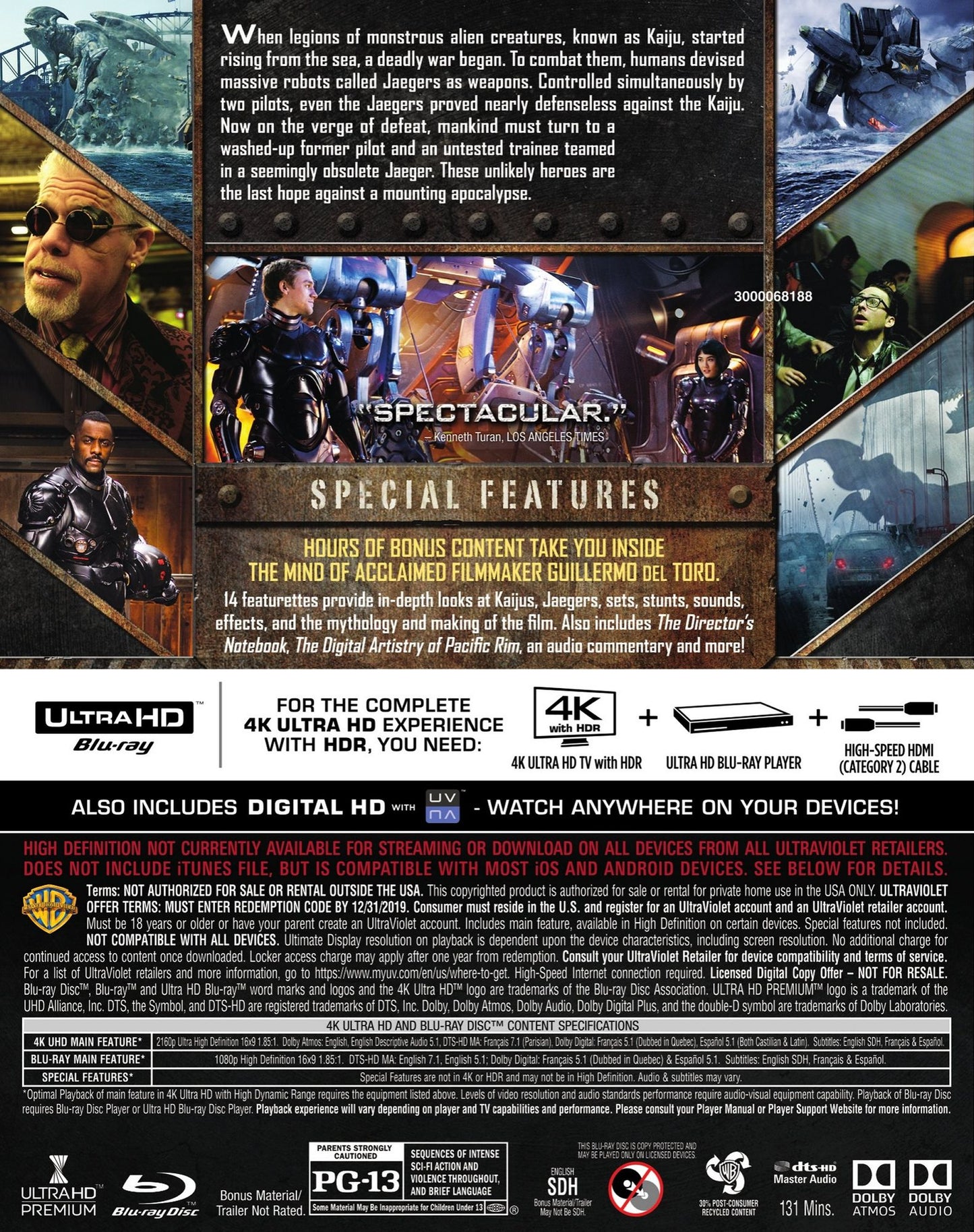 Pacific Rim / (2Pk Uhd 4K W/br)