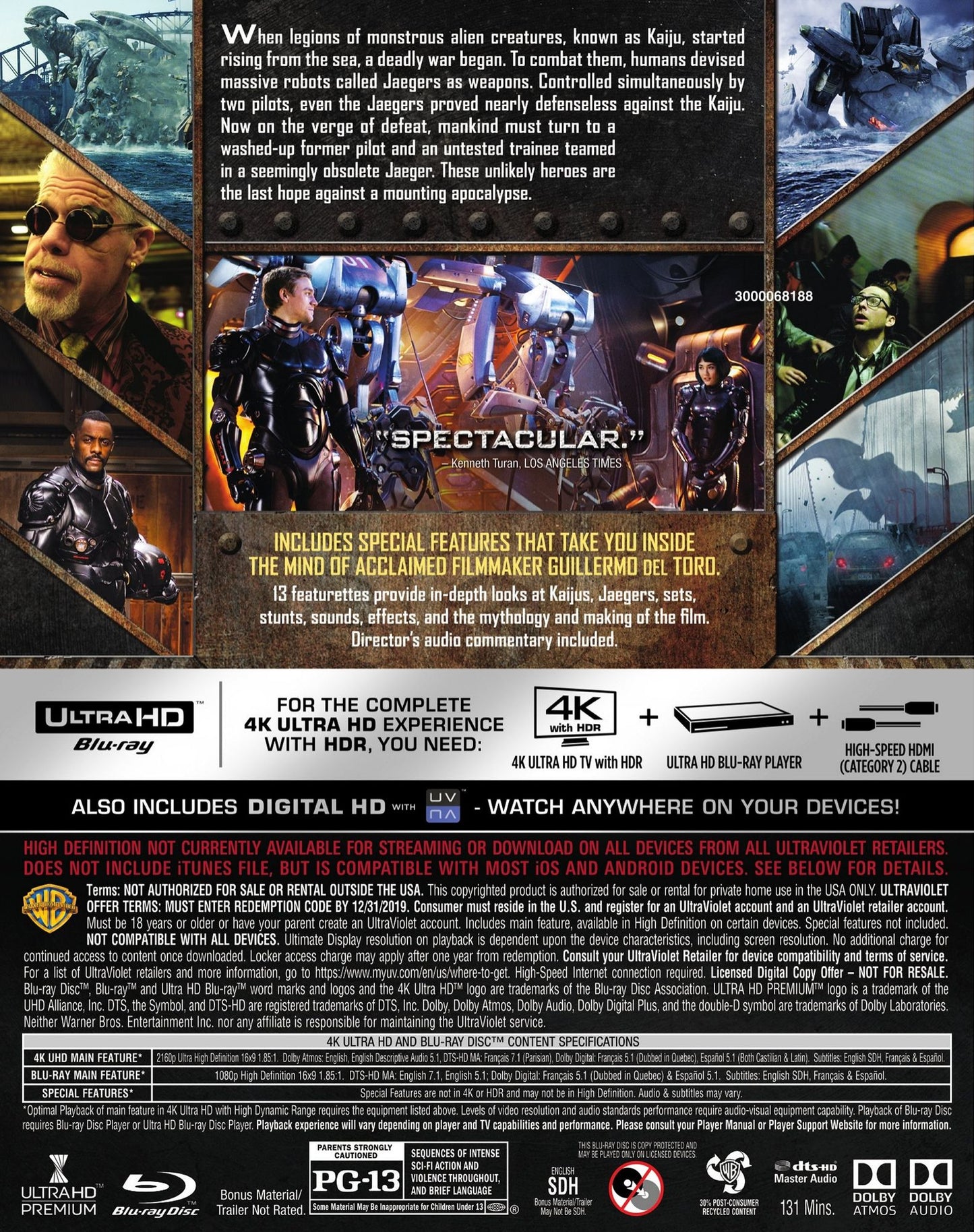 Pacific Rim / (2Pk Uhd 4K W/br)