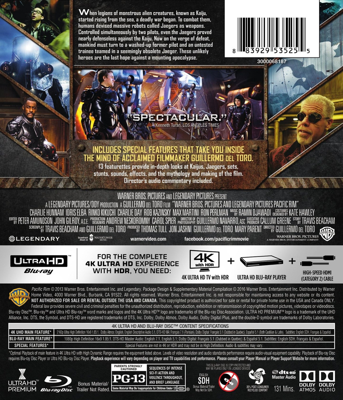 Pacific Rim / (2Pk Uhd 4K W/br)