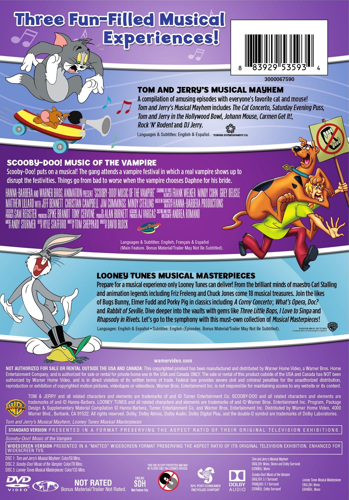 Scooby-doo: Tom & Jerry & Looney Tunes Music