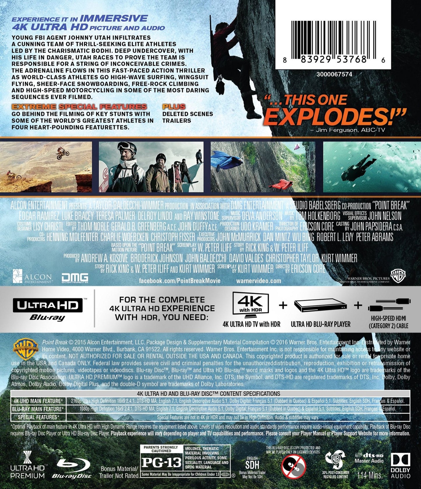 Point Break / (4K Uhd 2Pk)