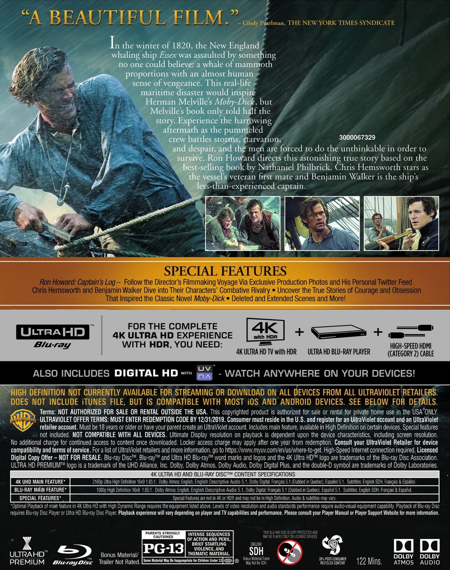 In The Heart Of The Sea (4K Uhd