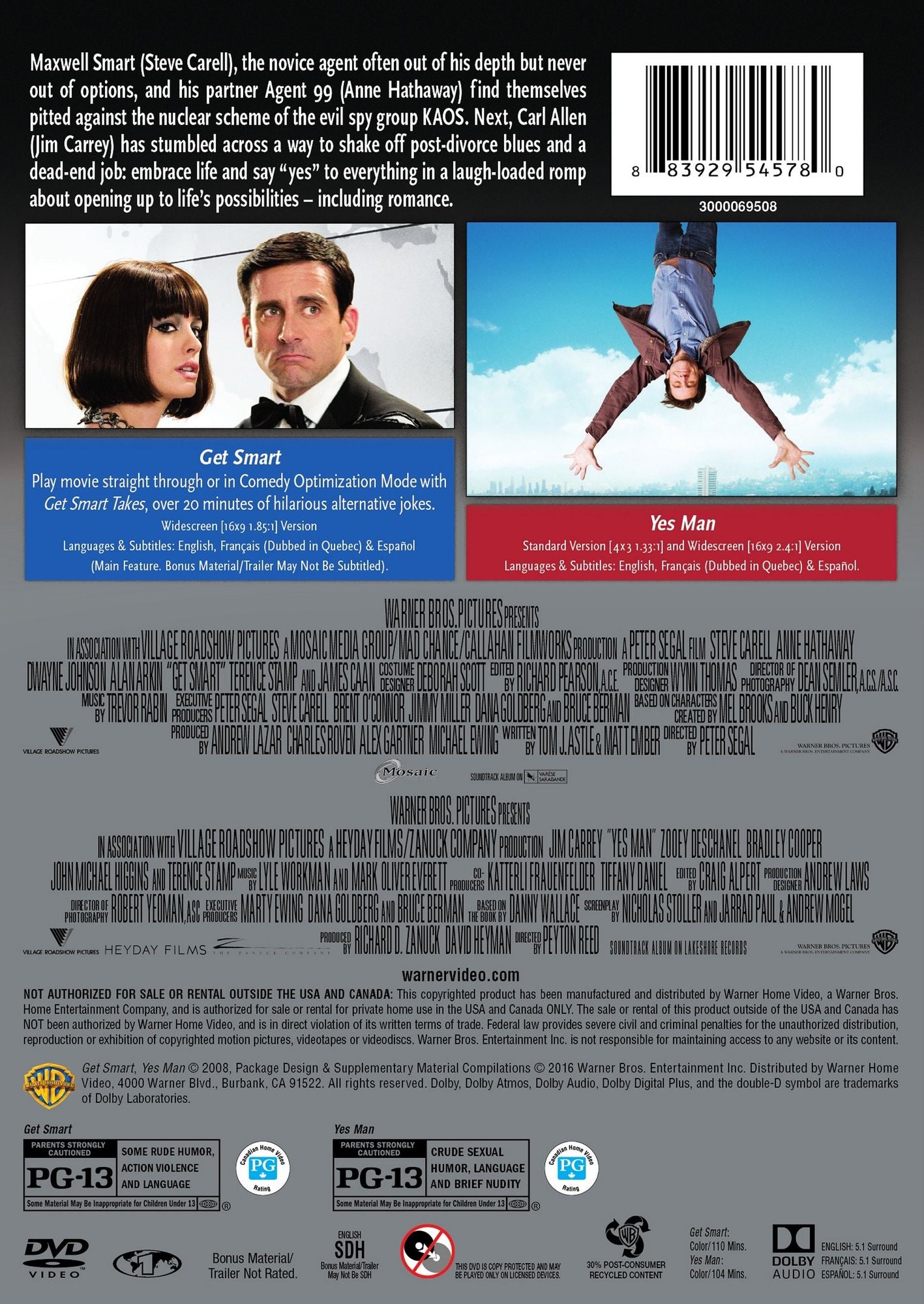 Get Smart/Yes Man [2 Discs]