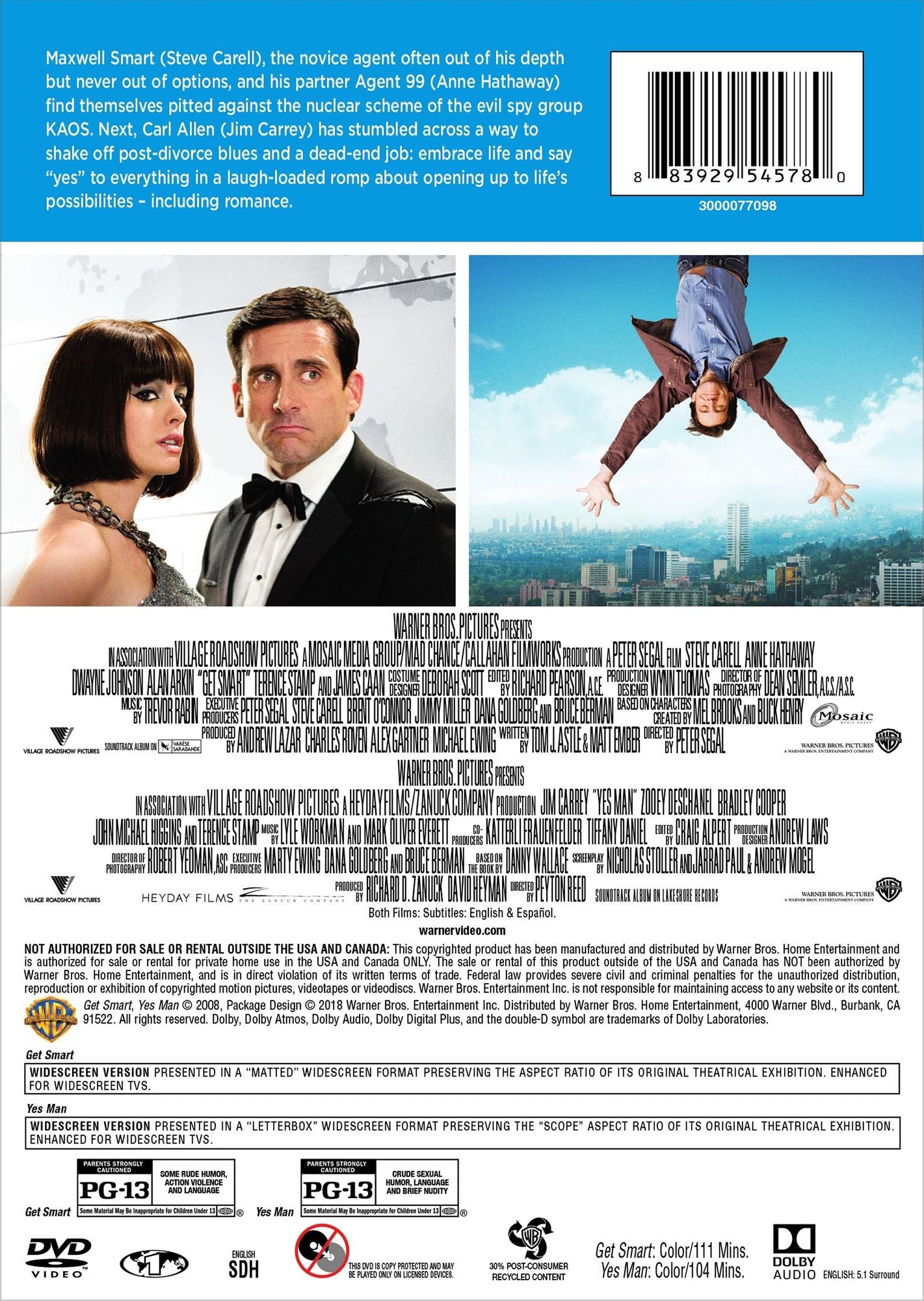 Get Smart/Yes Man [2 Discs]