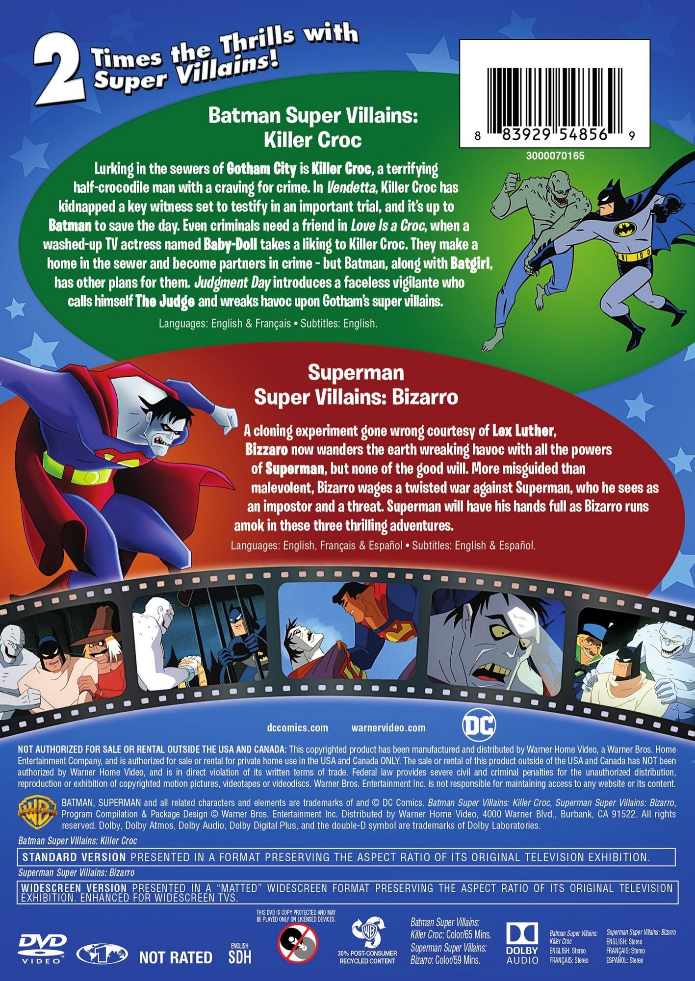 Dc Super Villains: Batman Killer Croc / Superman
