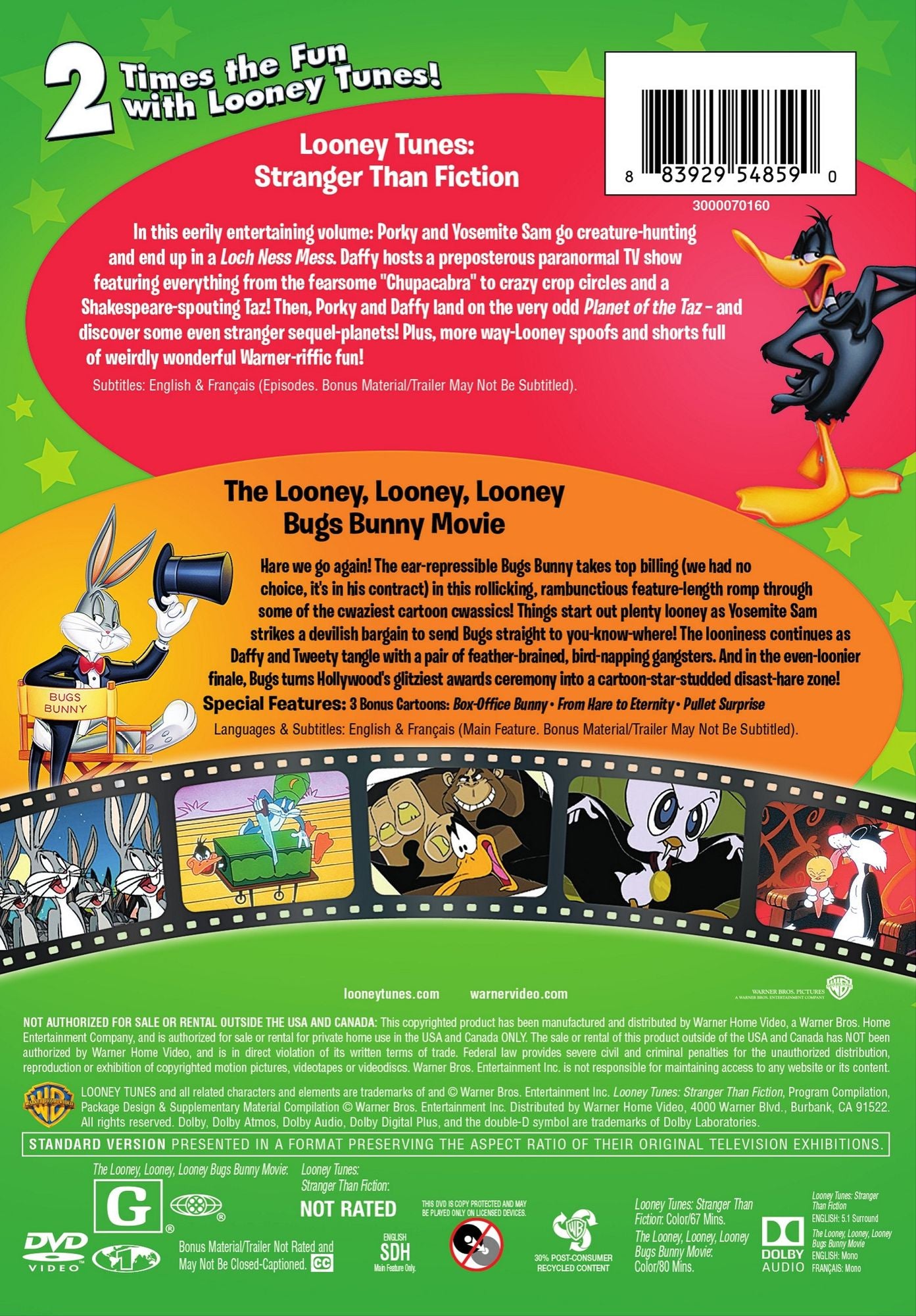 Looney Tunes: Stranger Than Fiction/The Looney, Looney, Looney Bugs Bunny Movie