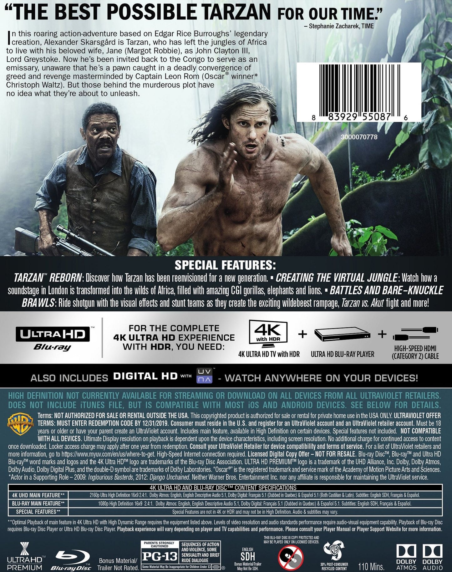 Legend Of Tarzan (4K Uhd Uvdc)