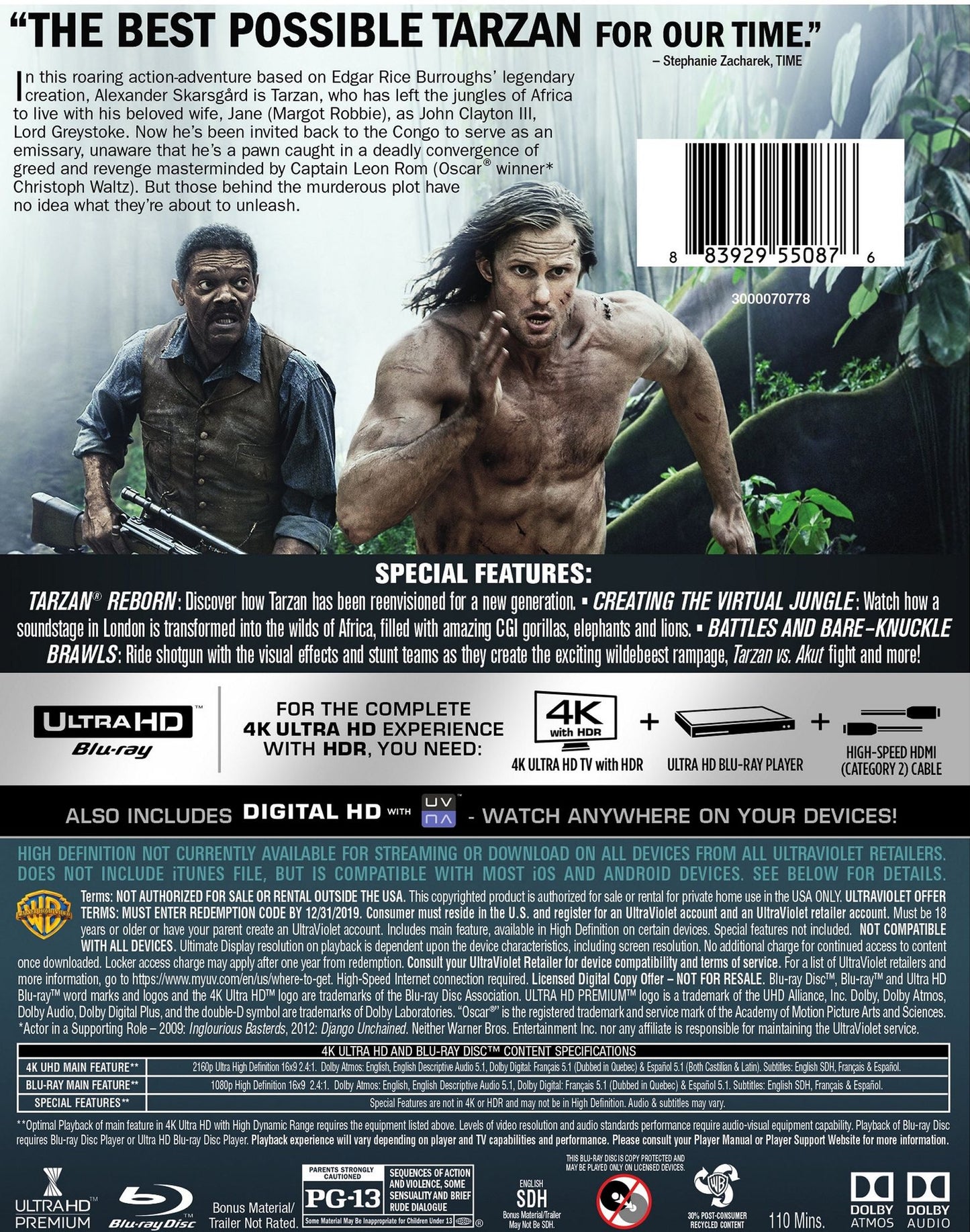 Legend Of Tarzan (4K Uhd Uvdc)