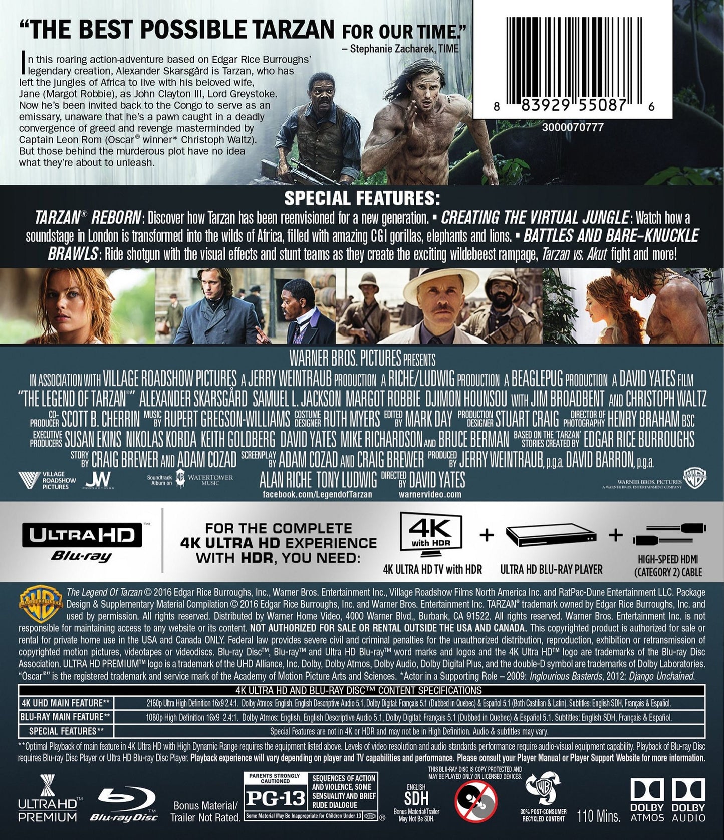 Legend Of Tarzan (4K Uhd Uvdc)