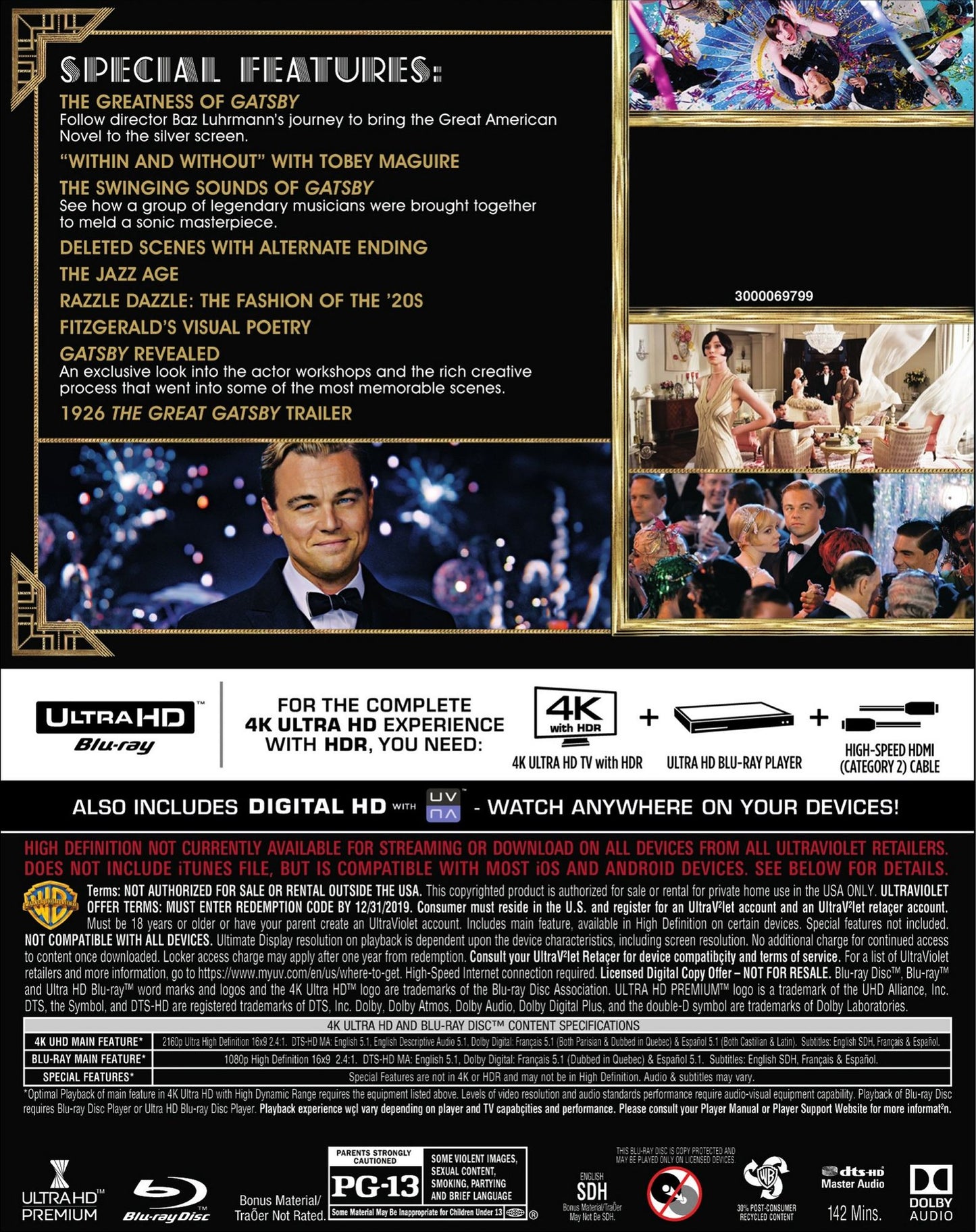 Great Gatsby (Uhd 4K W/br)