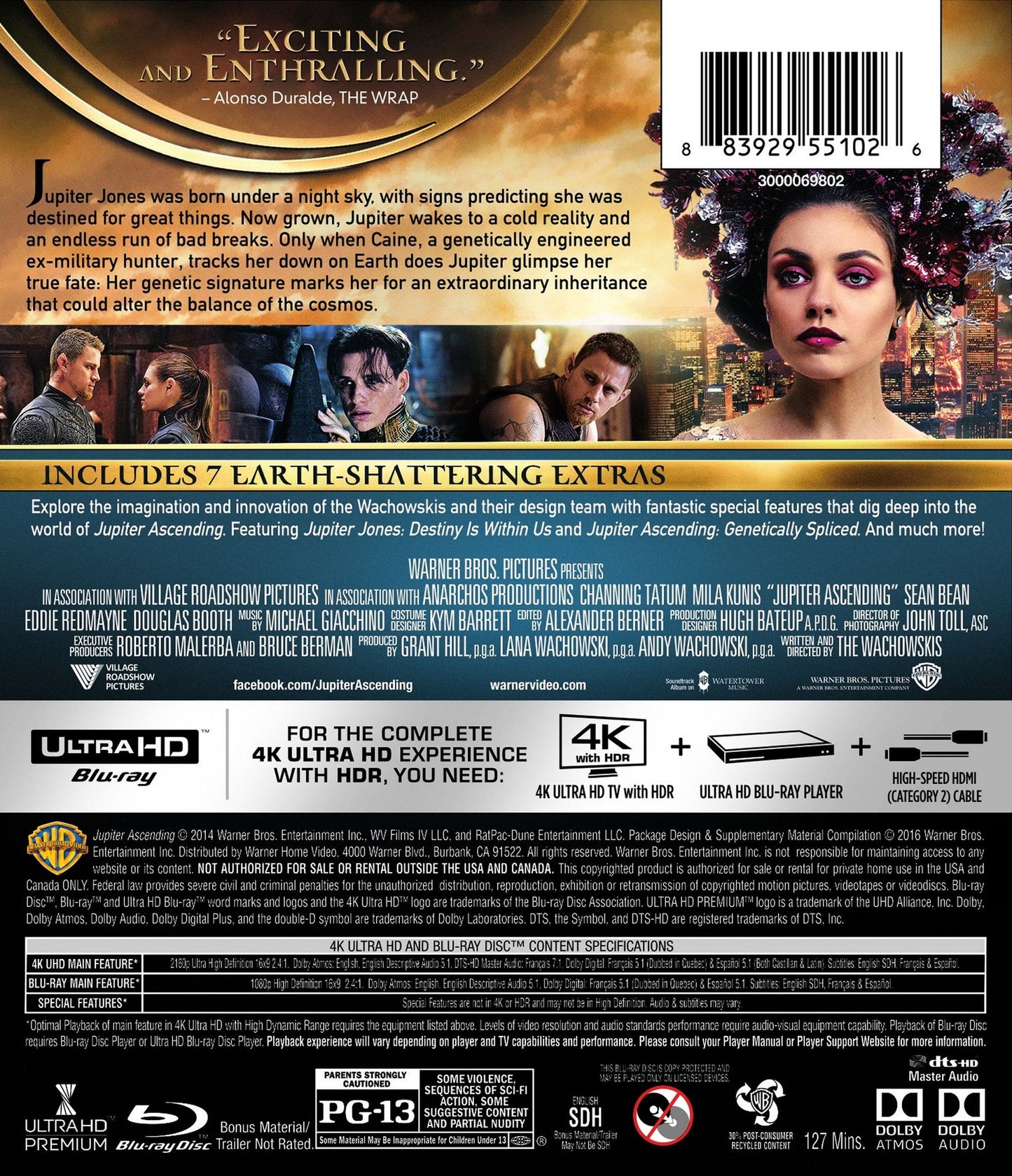 Jupiter Ascending [4K Ultra HD Blu-ray/Blu-ray]