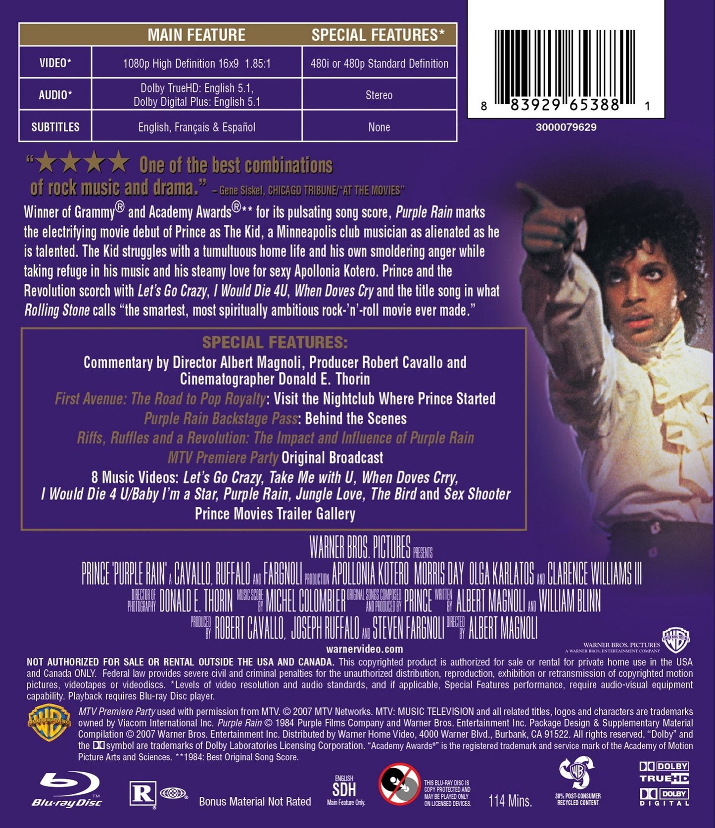 Purple Rain [Blu-ray]