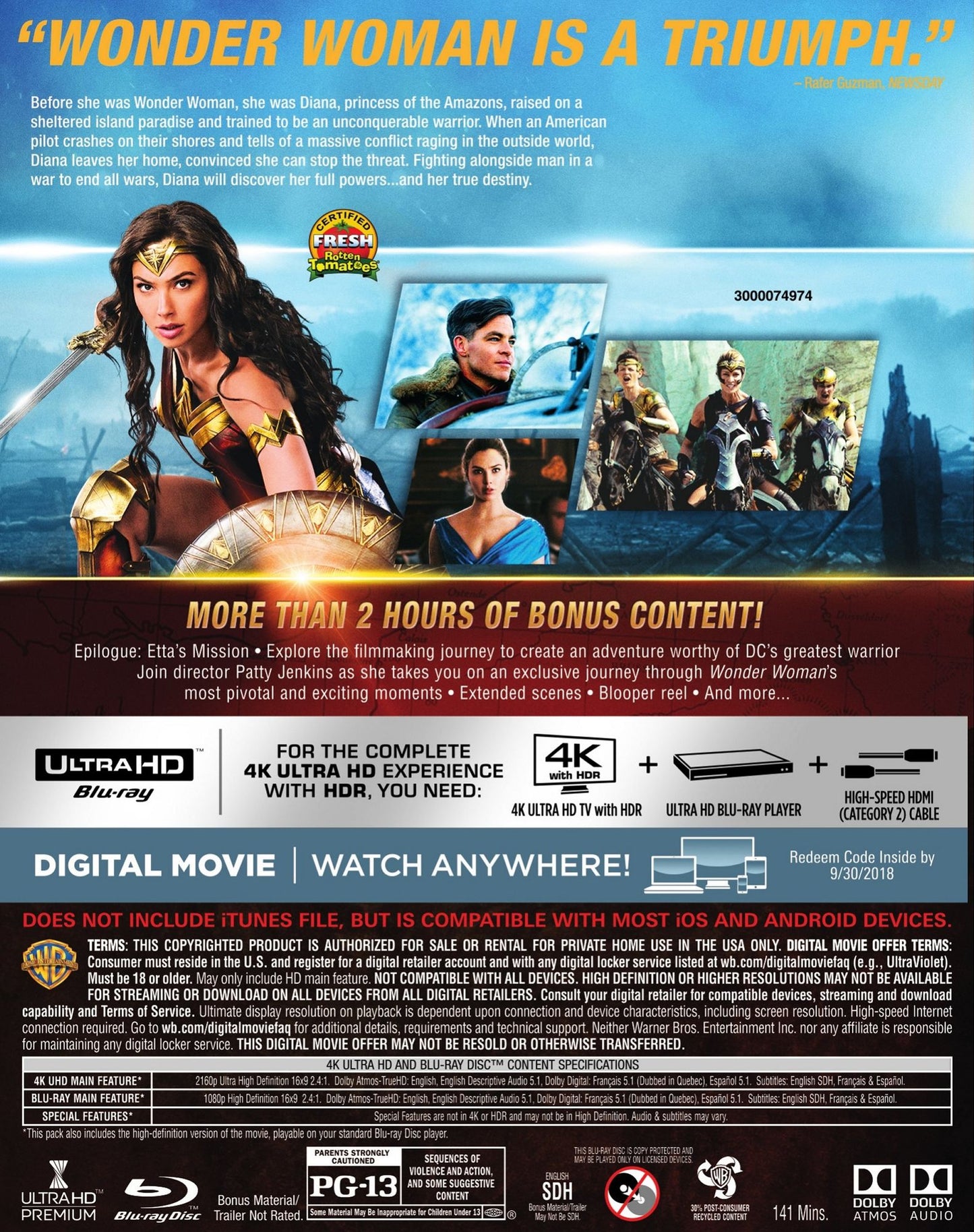 WONDER WOMAN (2017 WBR 4K)