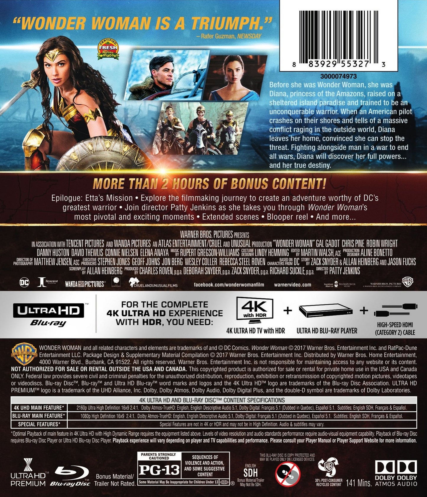 WONDER WOMAN (2017 WBR 4K)