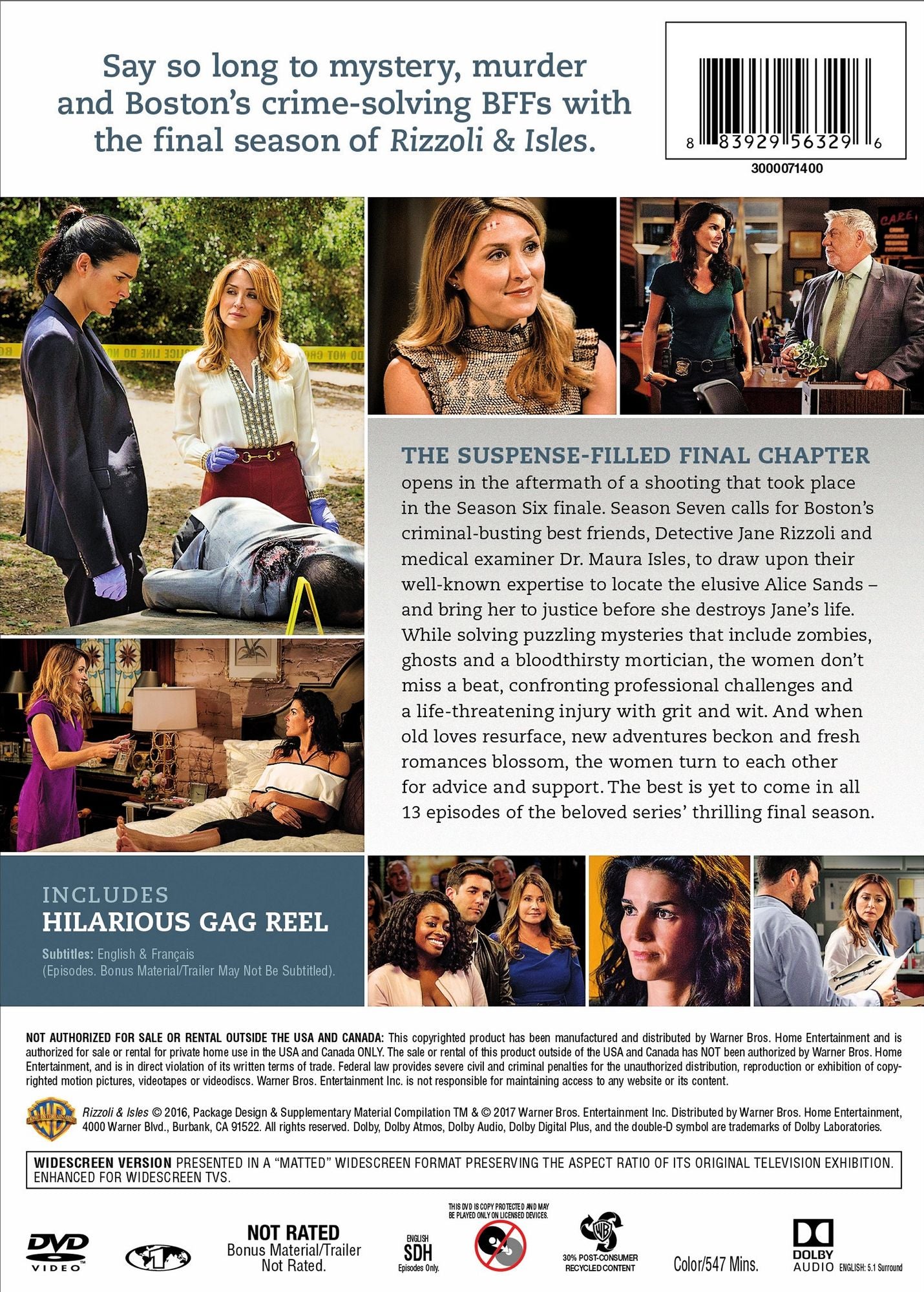 Rizzoli & Isles: The Complete Seventh And Final Season