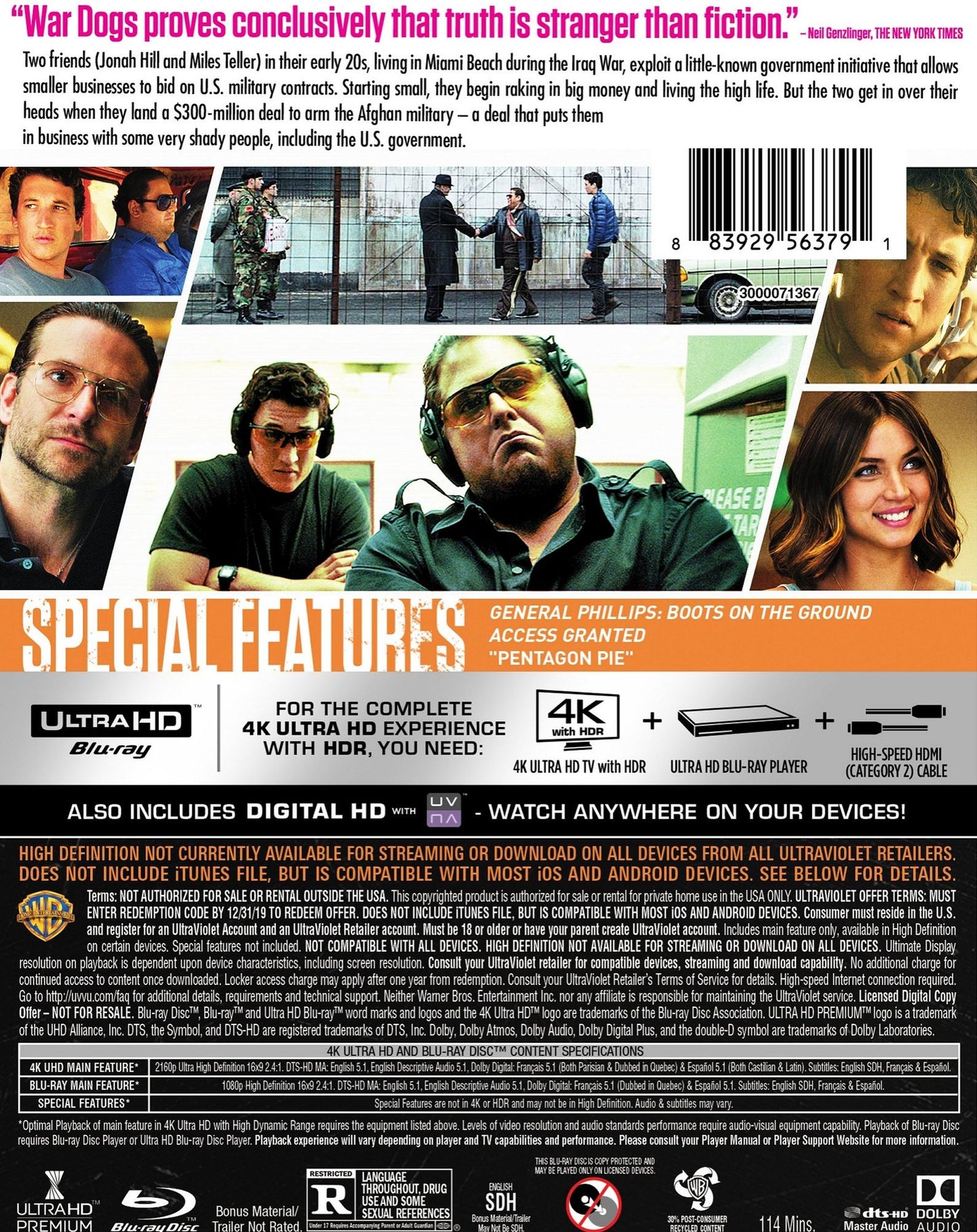 War Dogs / (4K Uhd W/br Dhd)