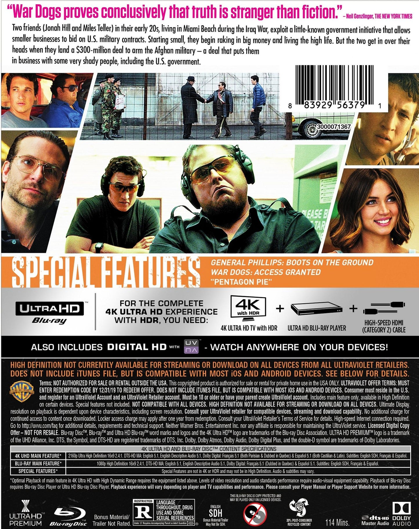 War Dogs / (4K Uhd W/br Dhd)