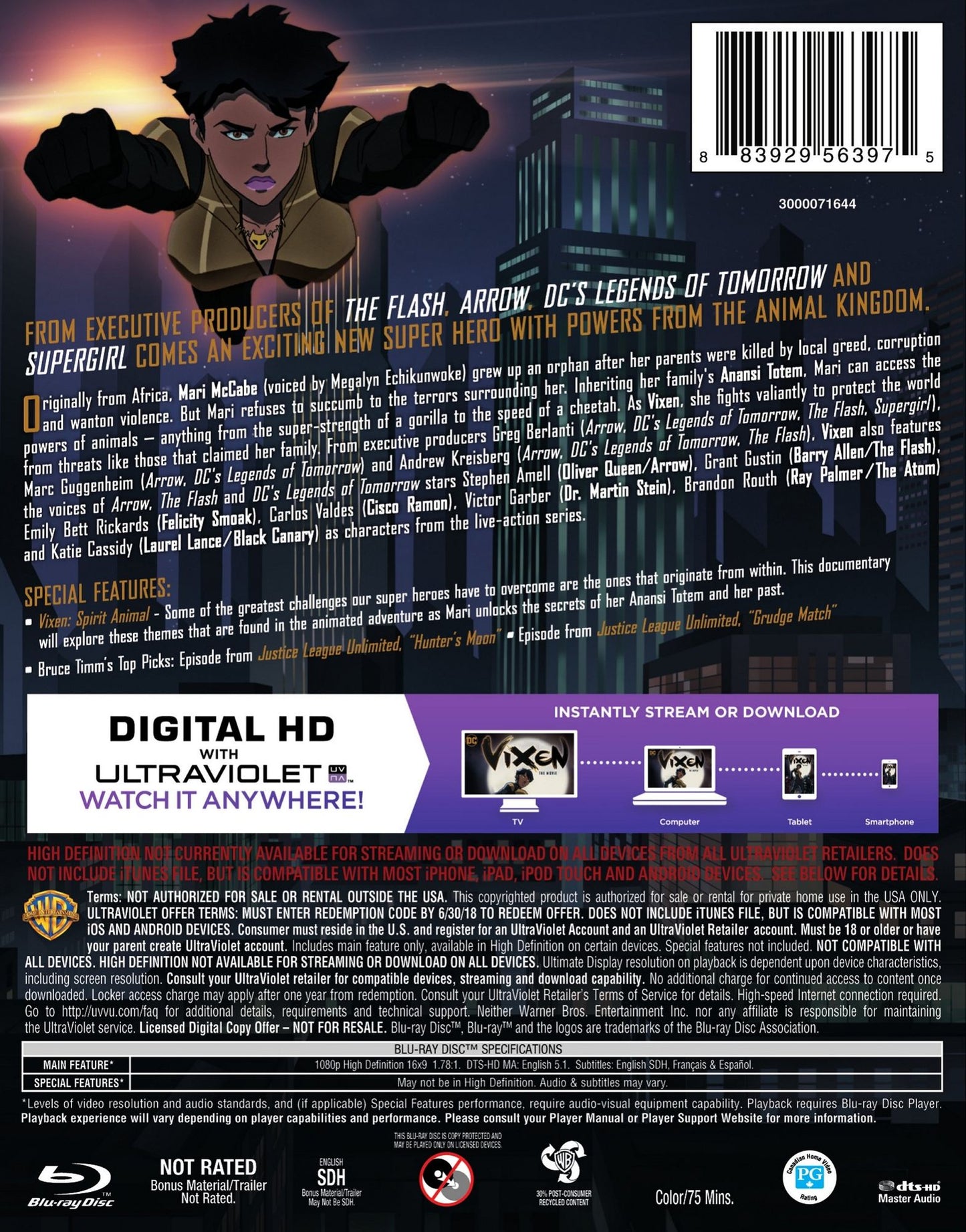 Vixen: The Movie [Includes Digital Copy] [Blu-ray]