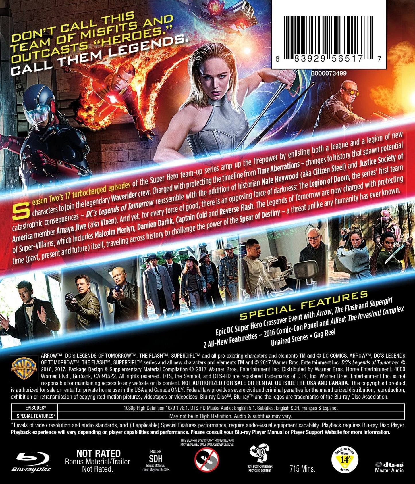 DC's Legends of Tomorrow: The Complete Second Season [Blu-ray]